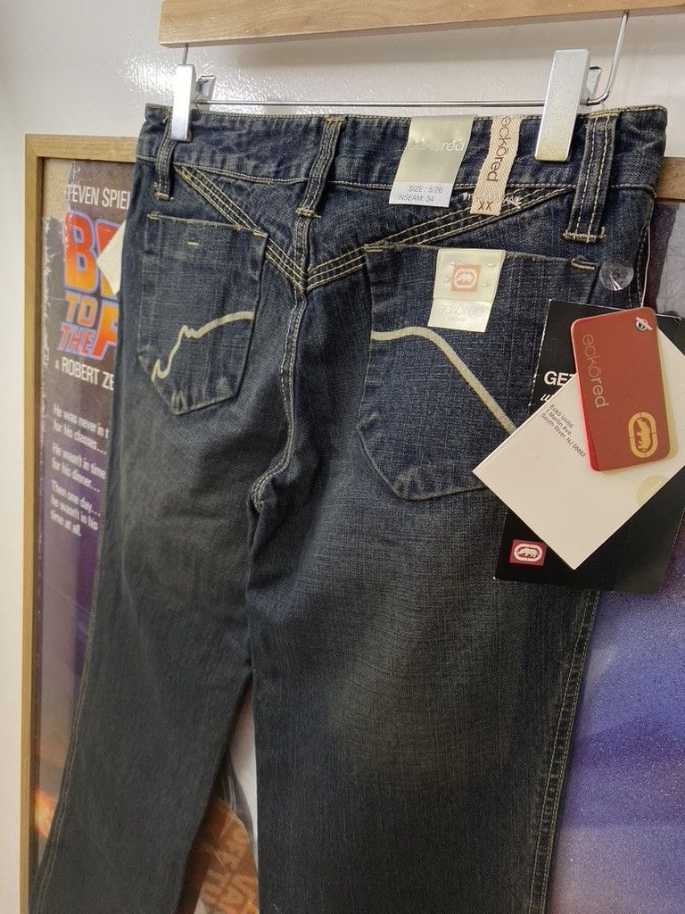 Ecko Unltd. FW2005 Ecko Red Full Length Printed Denim Jeans Size 27" / US 4 / IT 40 - 4 Thumbnail