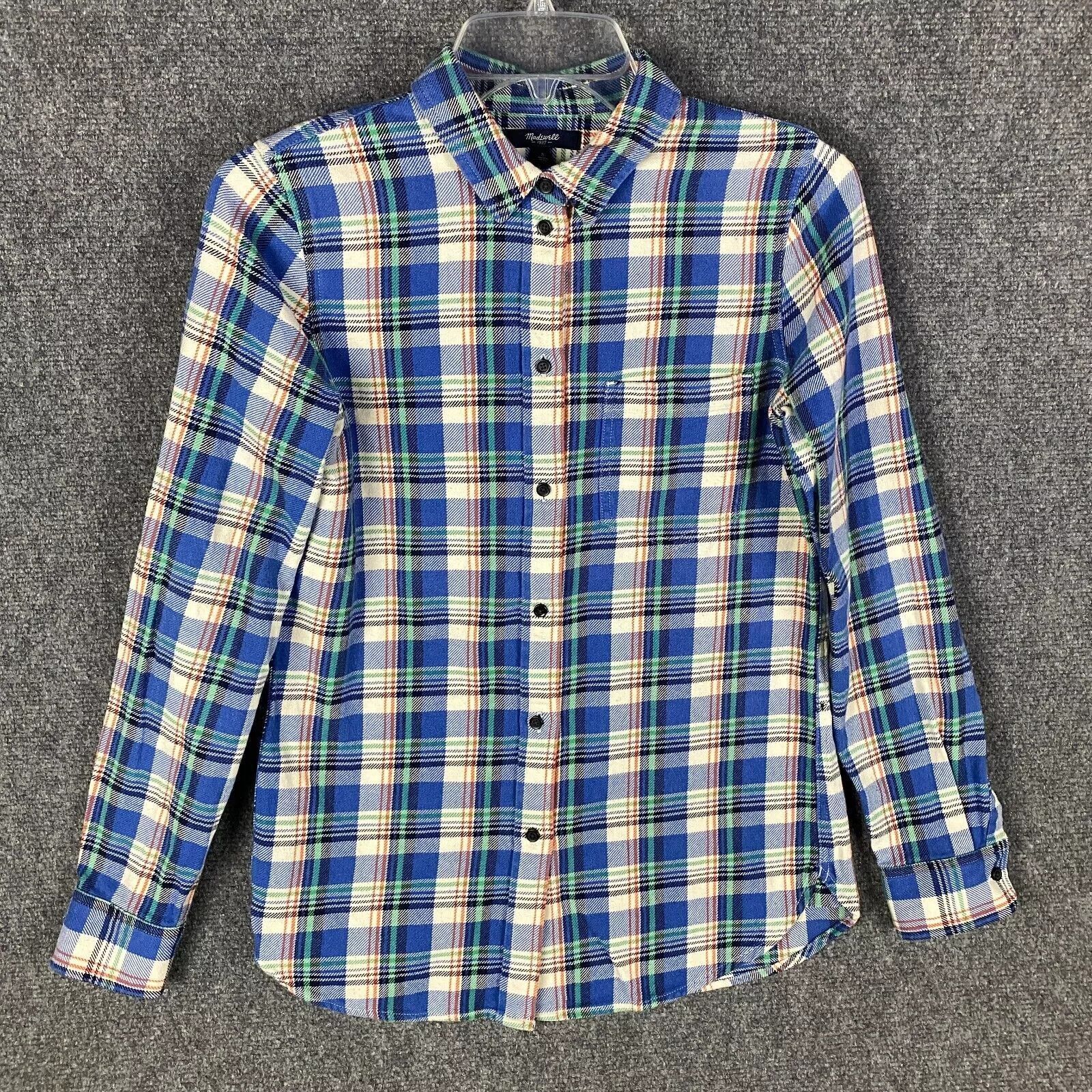 Madewell Madewell Flannel Shirt Women's Small Plaid Cotton Adults S Size S / US 4 / IT 40 - 1 Thumbnail