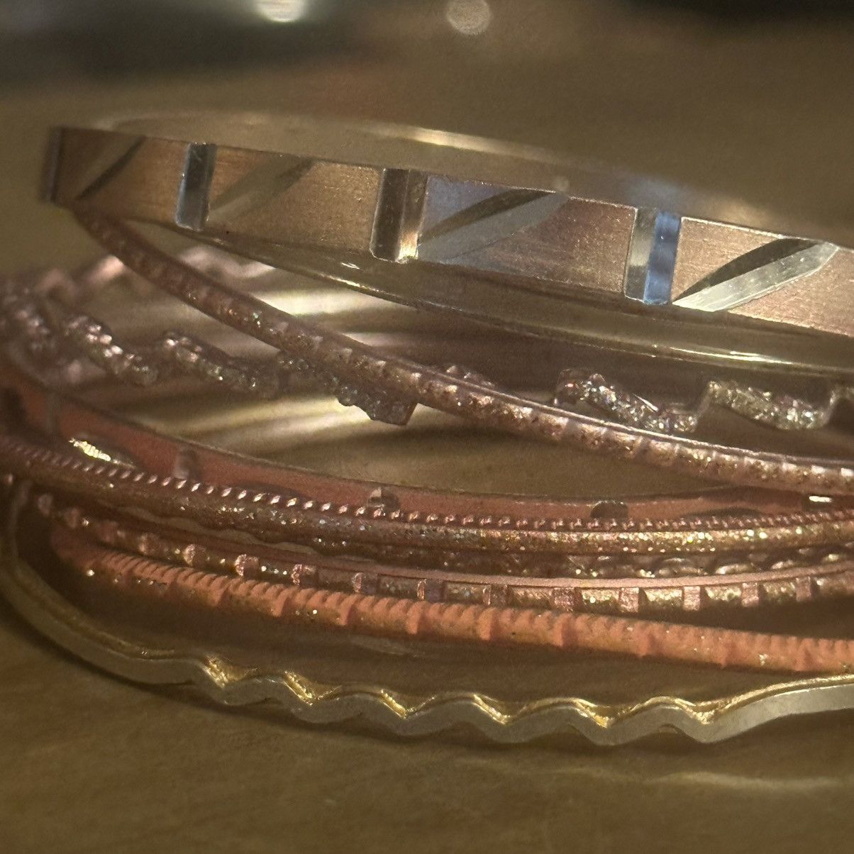 Other Rose tone bangle bracelets Size ONE SIZE - 3 Thumbnail