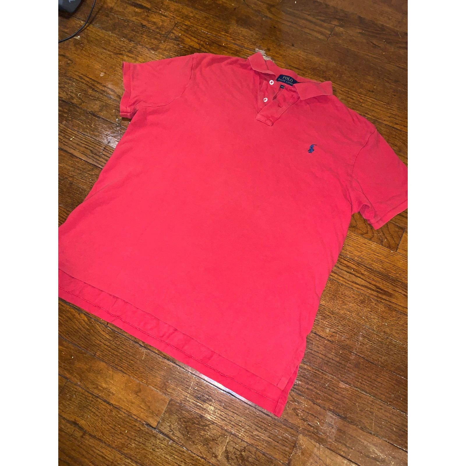 Polo Ralph Lauren Polo Ralph Lauren Red Polo Shirt Black Pony Mens Large Size US L / EU 52-54 / 3 - 6 Thumbnail
