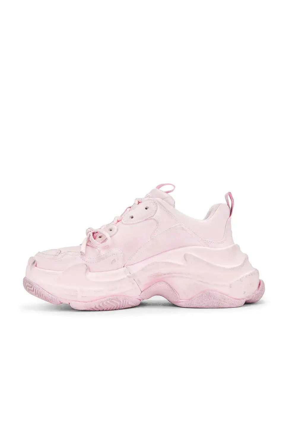 Balenciaga o1w1db10526 Triple S Satin Sneakers in Pink Size US 5 / IT 35 - 4 Thumbnail