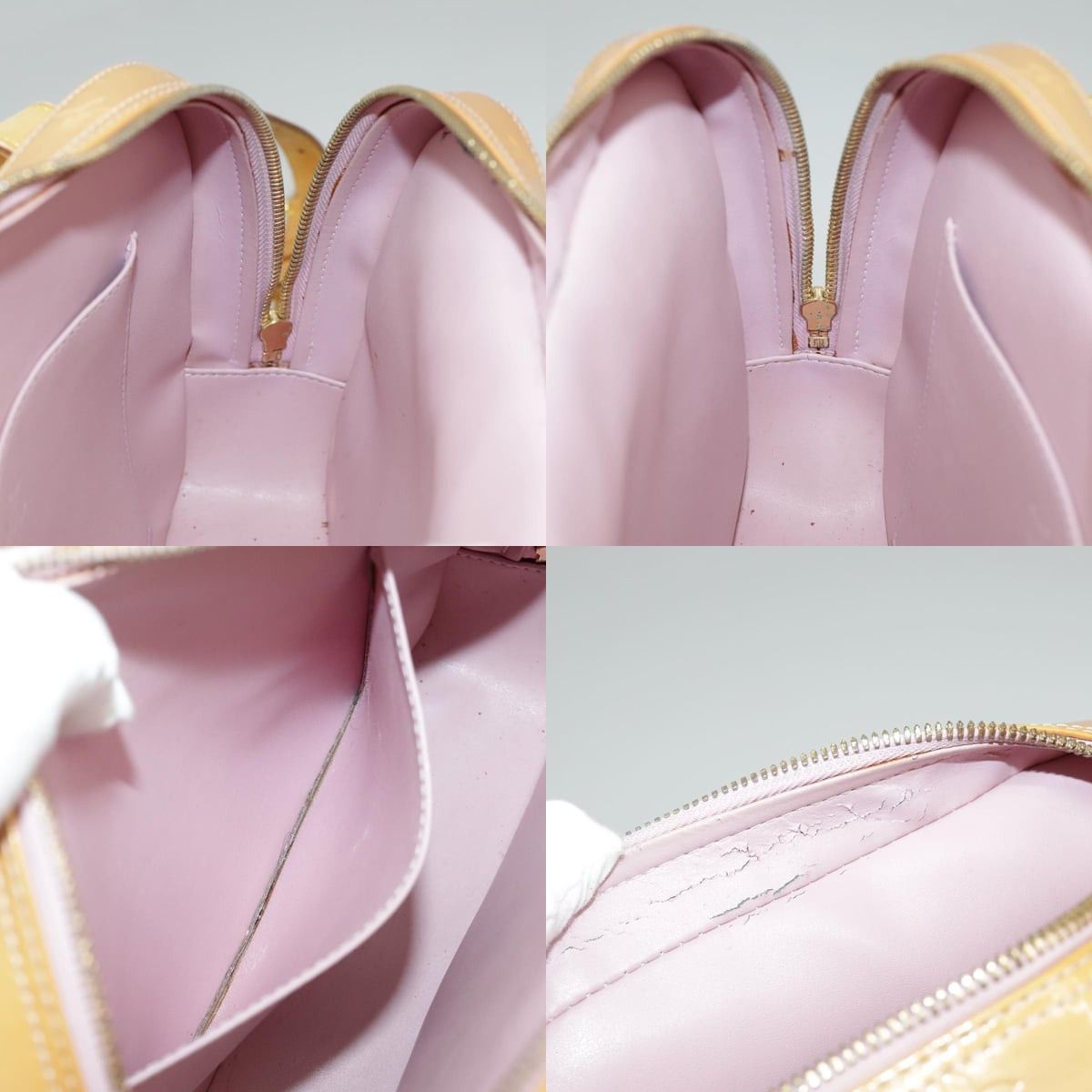 LOUIS VUITTON Monogram Vernis Marley Backpack Marshmallow