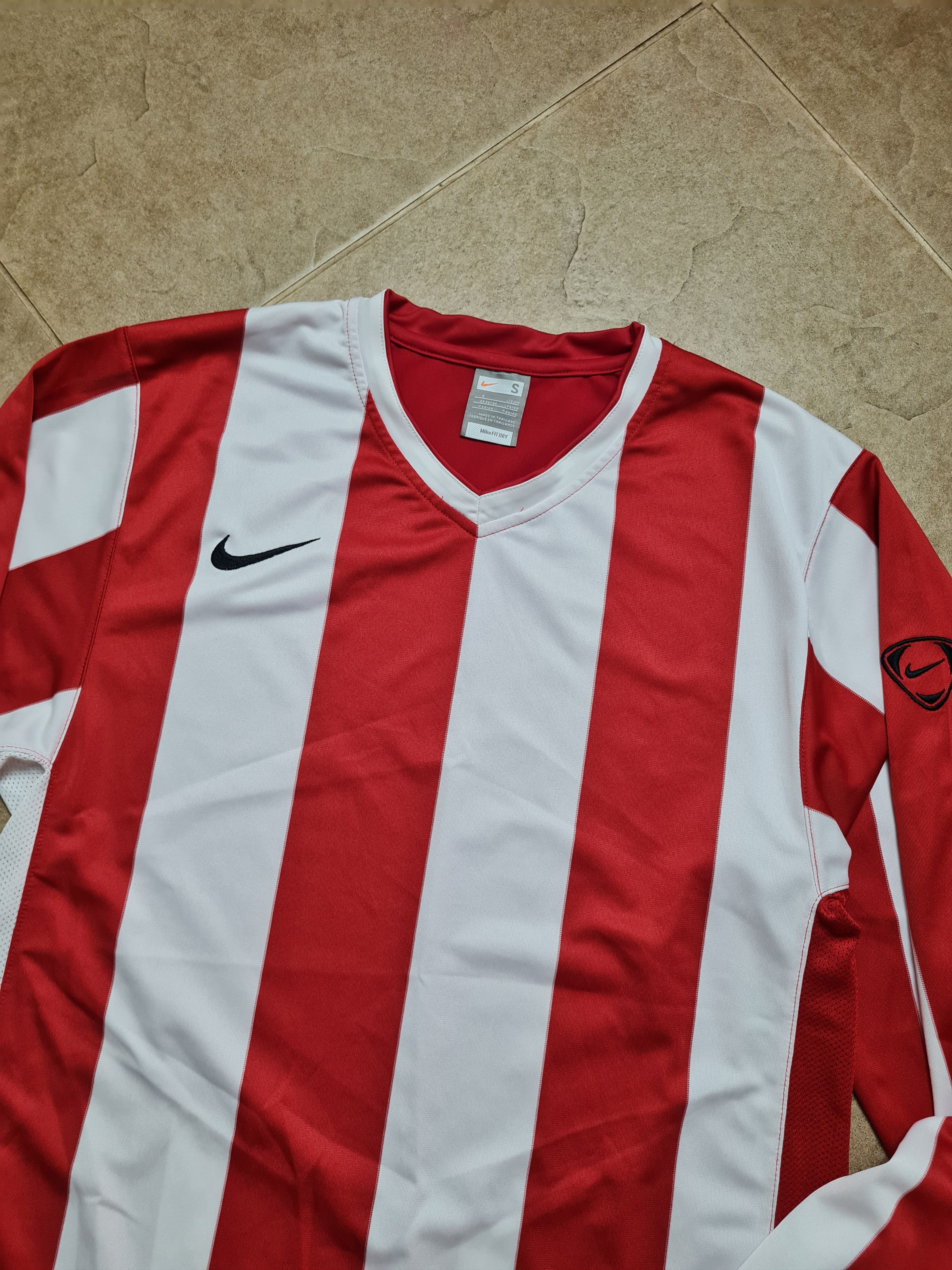 Nike Nike Striped Division Football Jersey Long Sleeve Red White Size US S / EU 44-46 / 1 - 5 Thumbnail