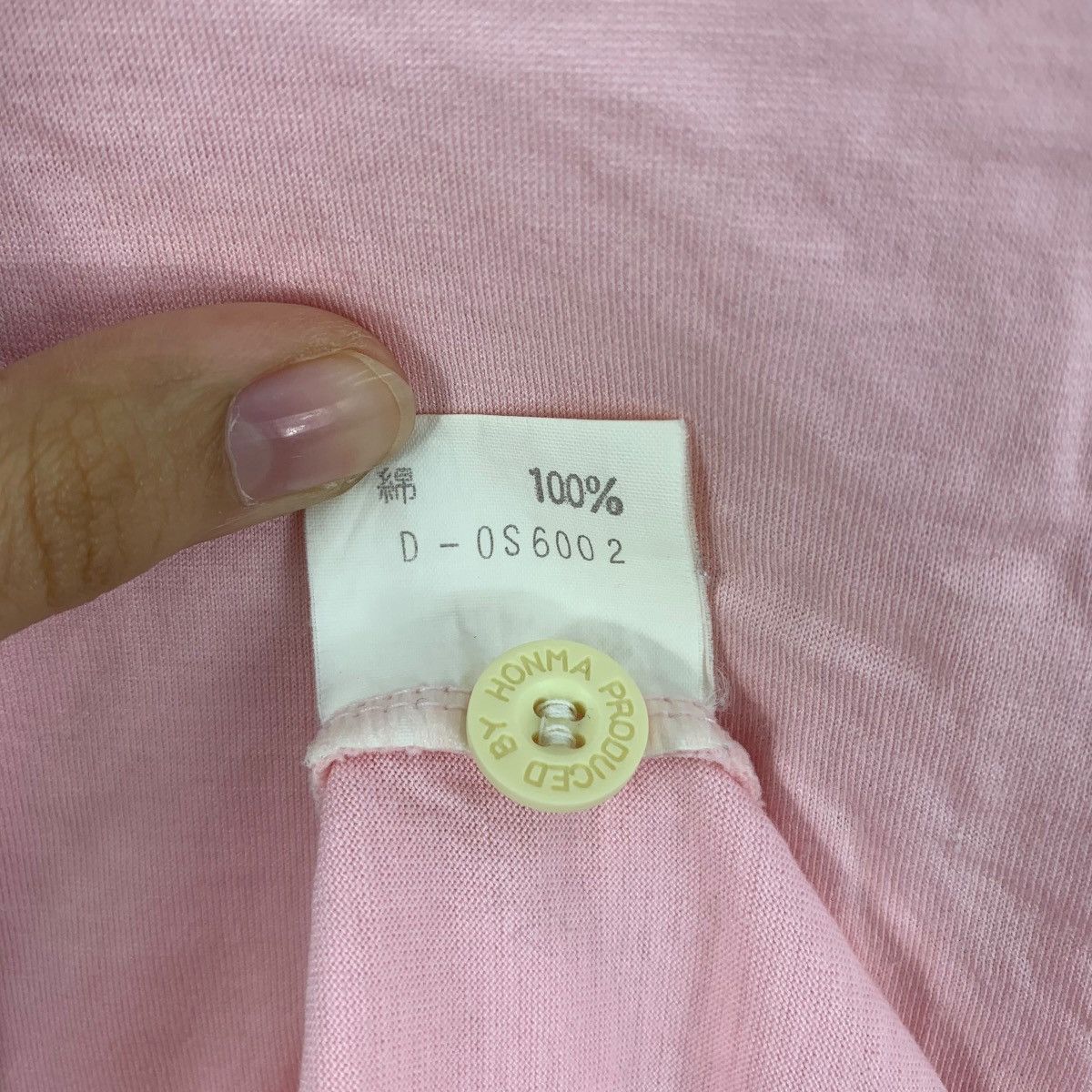 Vintage Vintage 90’ HONMA GOLF COLLECTION Pink Polo Tee Shirt Top Size M / US 6-8 / IT 42-44 - 8 Thumbnail