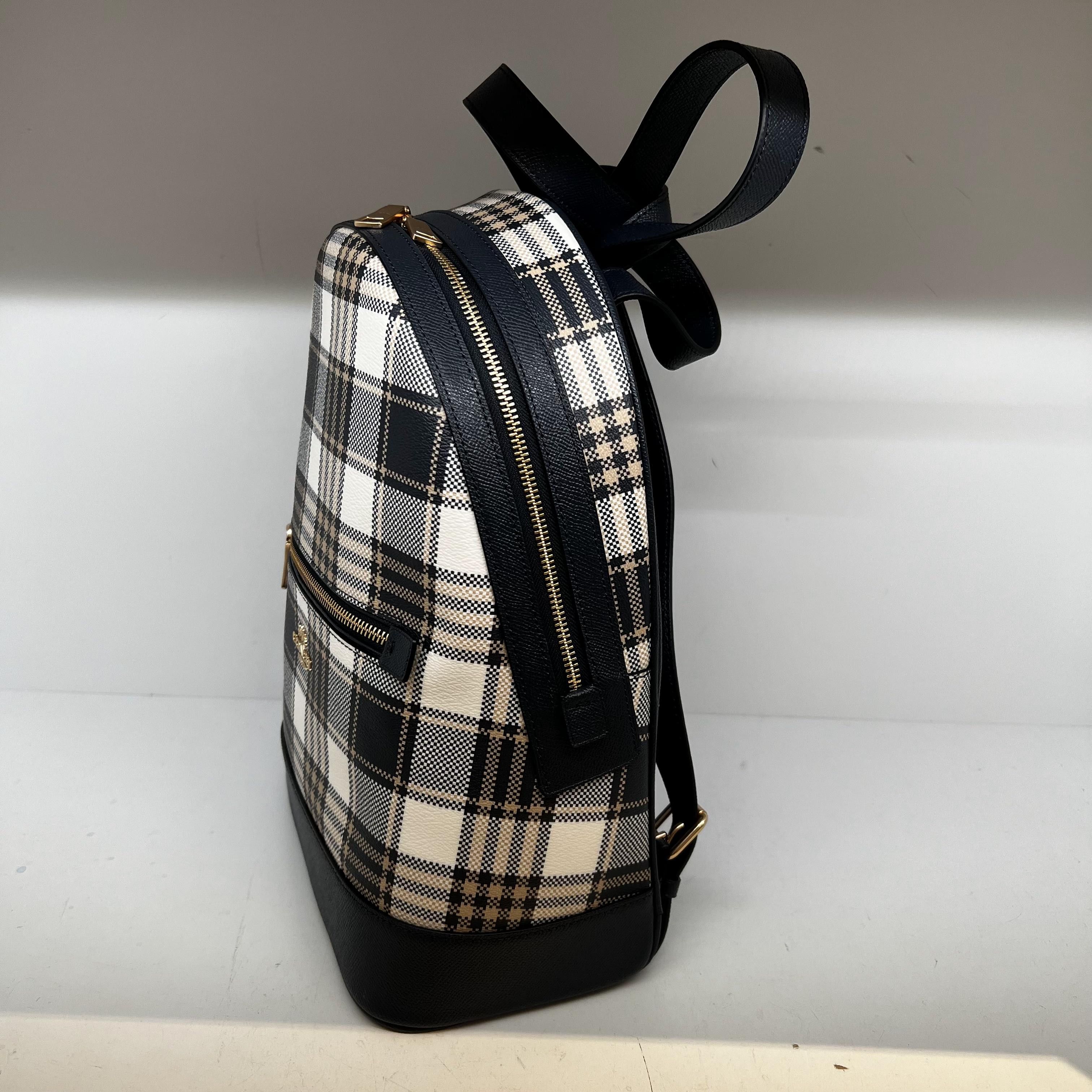 Shops Coach Plaid Kenley Backpack