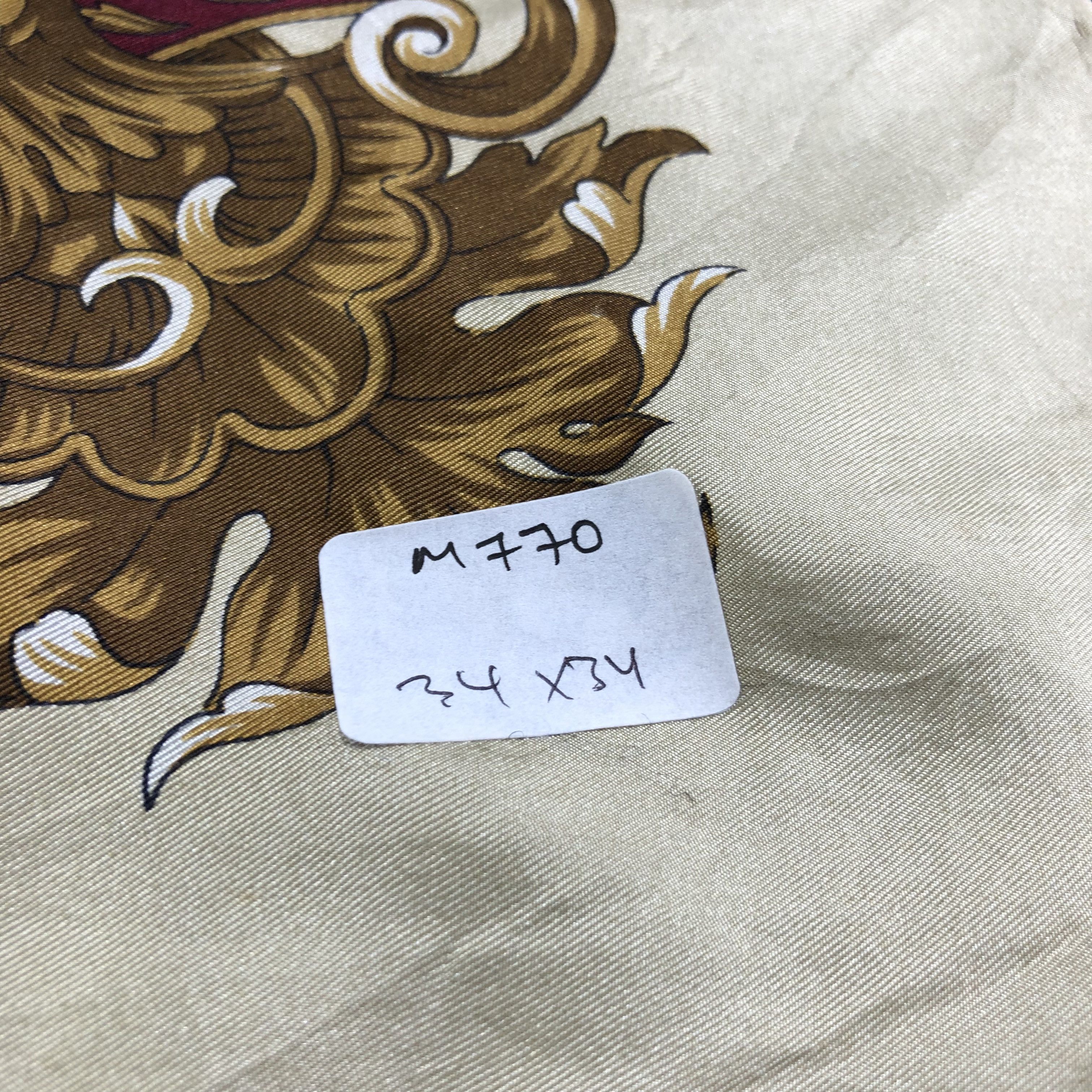 Japanese Brand Luxury Baroque Silk Scarf M770 Size ONE SIZE - 7 Thumbnail