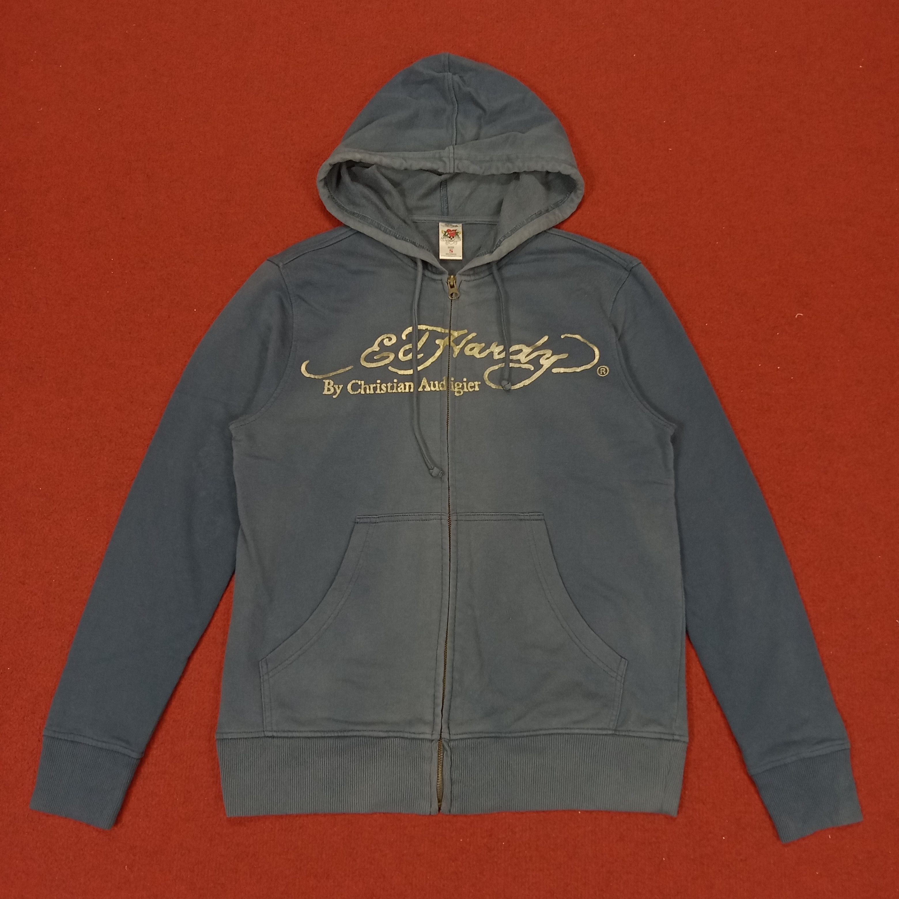 Ed Hardy Ed Hardy Back Print Rock Style Design Zipper Hoodies Size US S / EU 44-46 / 1 - 3 Thumbnail