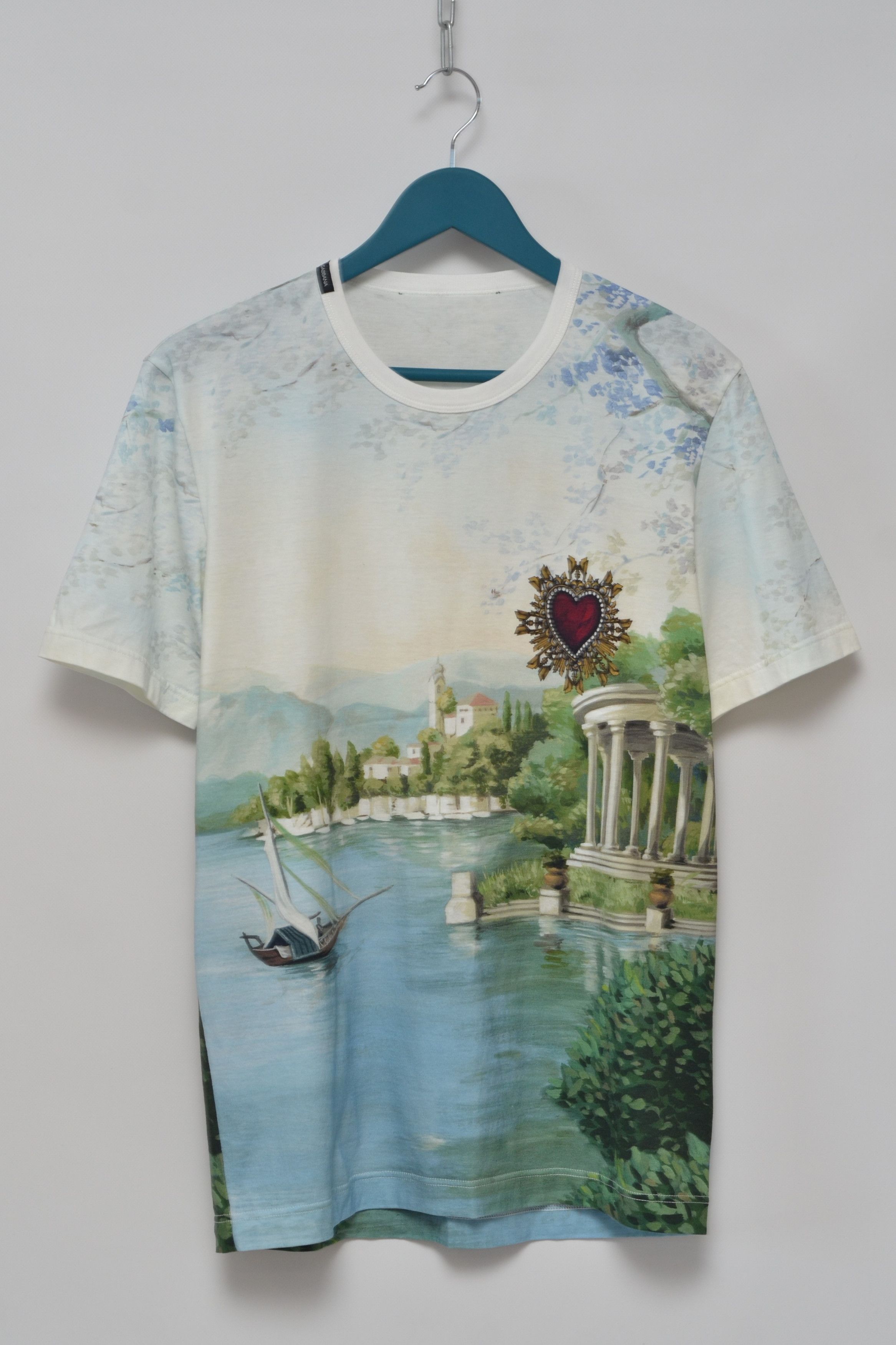 T-shirt Dolce & Gabbana Limited Edition Blanc - Taille L, Homme, Neuf Sans étiquettes, Fait En Italie