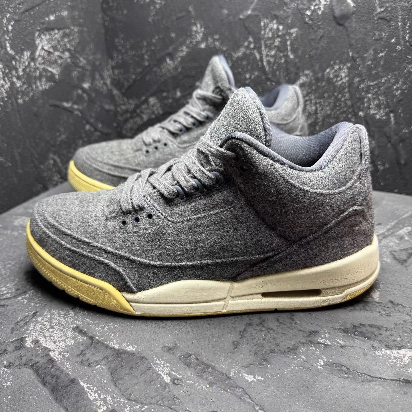 Nike Air Jordan 3 Grey Wool Q10 Size US 8.5 / EU 41-42 - 7 Thumbnail
