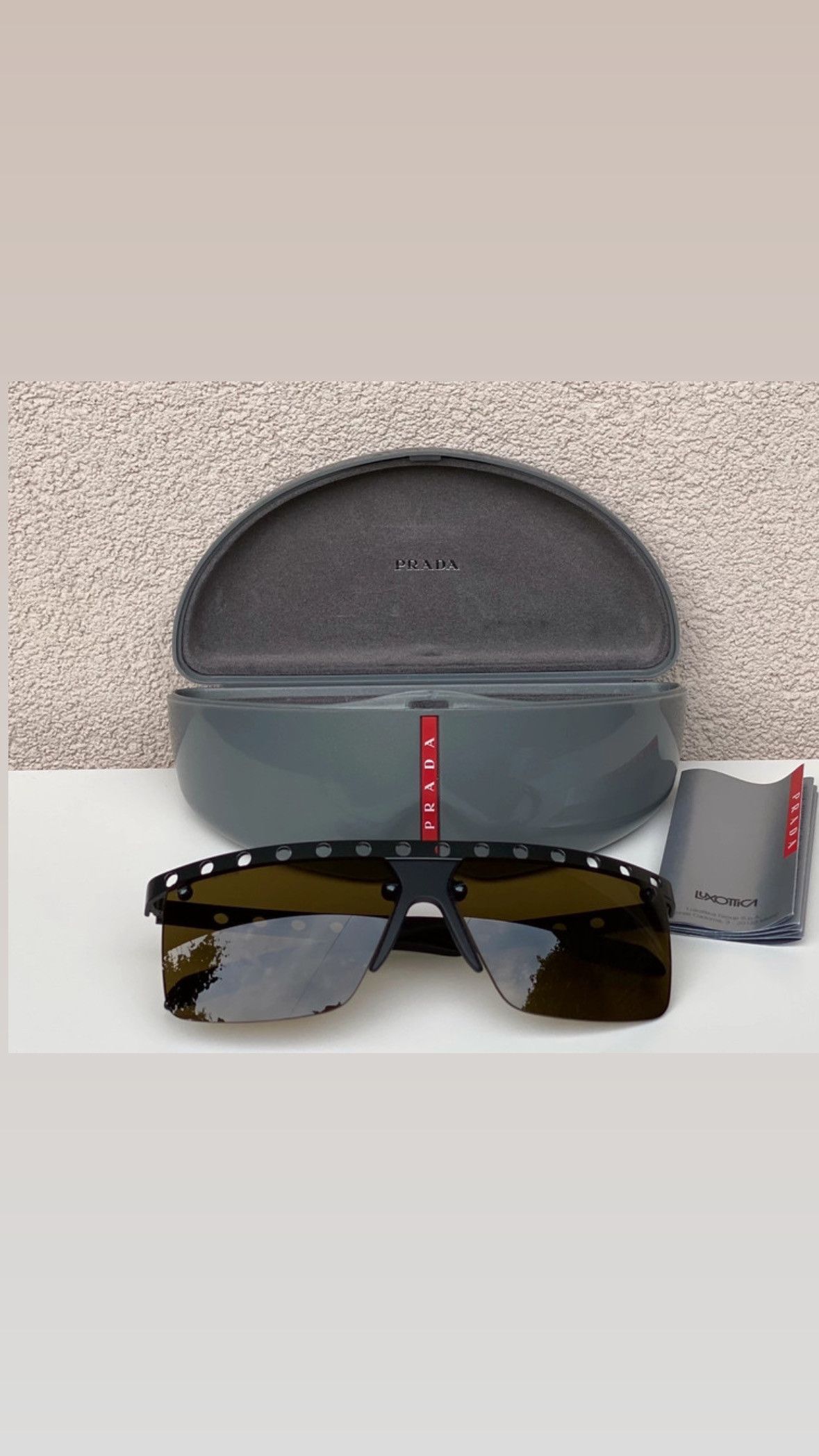 image of Prada Spr 50R Sunglasses in Black, Men's