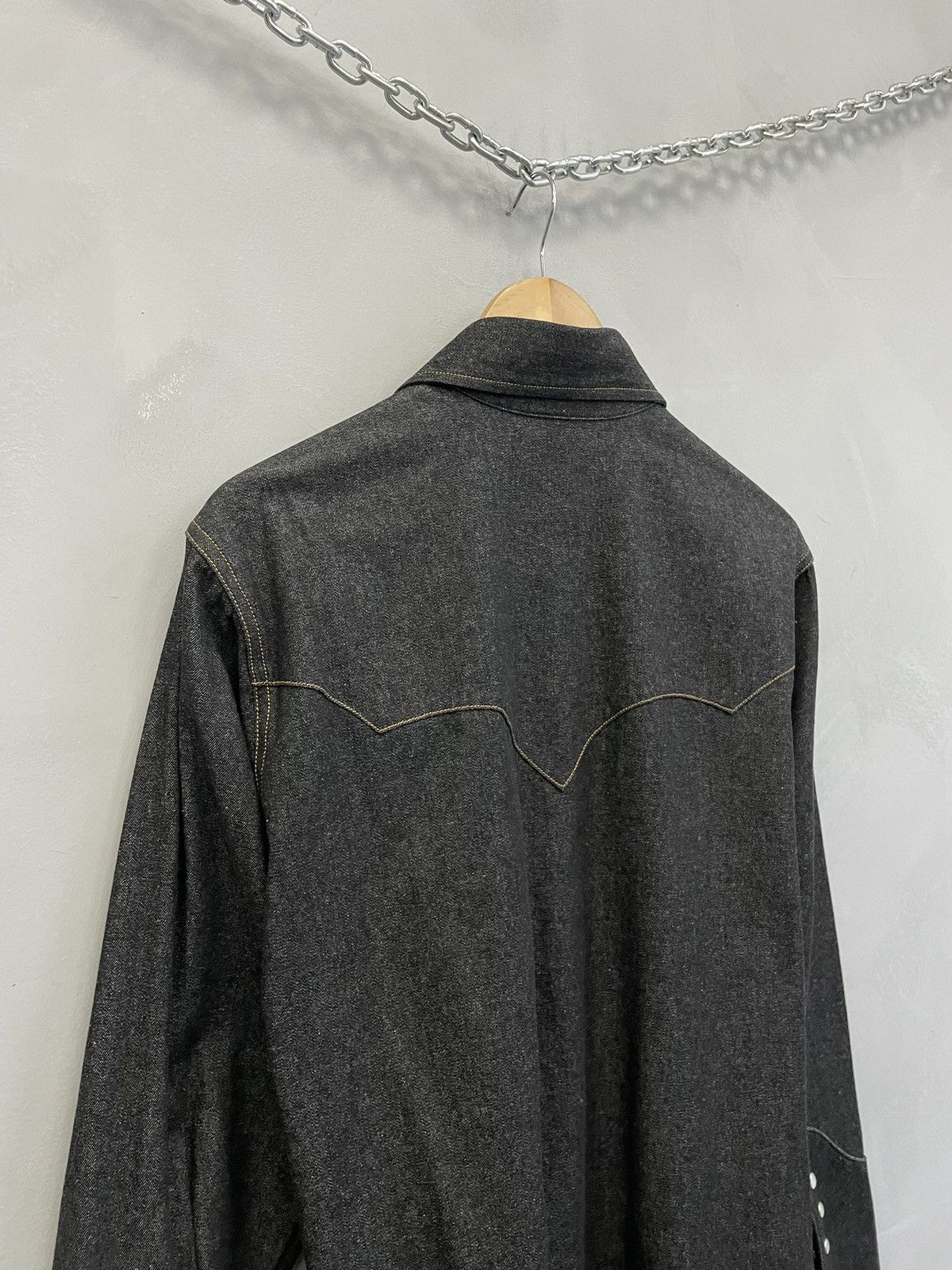 Western Rise Cad Zoots western denim shirt black stitching vintage Size US S / EU 44-46 / 1 - 11 Thumbnail