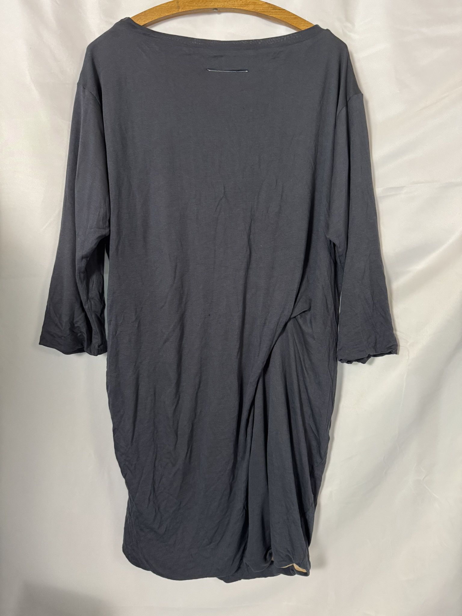 Maison Margiela MM6 Martin Margiela Charcoal Grey Viscose Twist-Gathered Size M / US 6-8 / IT 42-44 - 2 Thumbnail