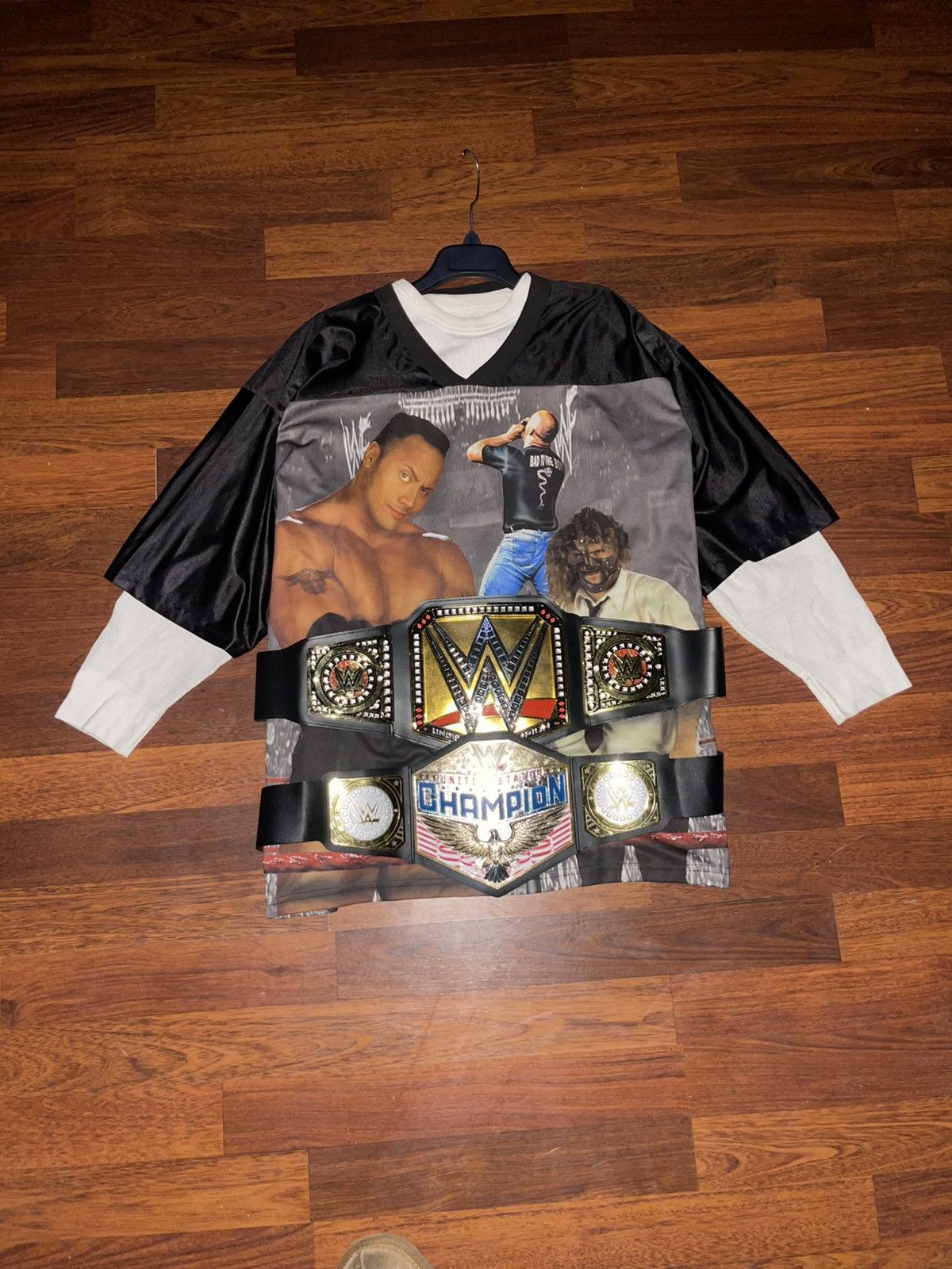 WWE WWF Attitude Era 1999 Wrestling Jersey Size US XXL / EU 58 / 5 - 7 Thumbnail