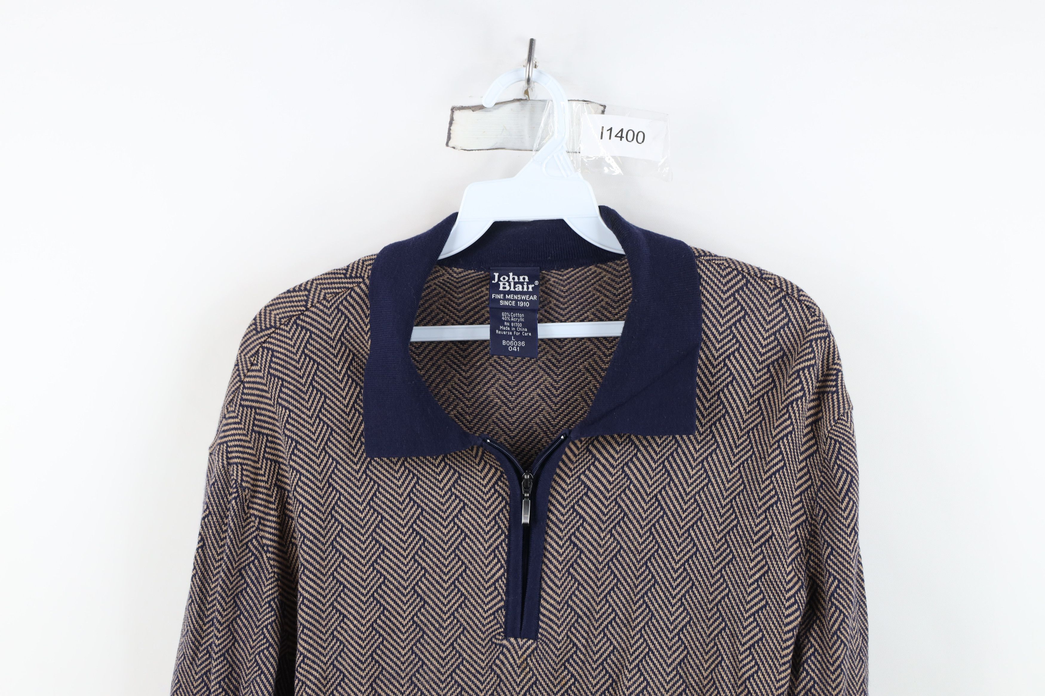 Vintage Vintage 90s Streetwear Lightweight Collared Pullover Sweater Size US L / EU 52-54 / 3 - 2 Thumbnail
