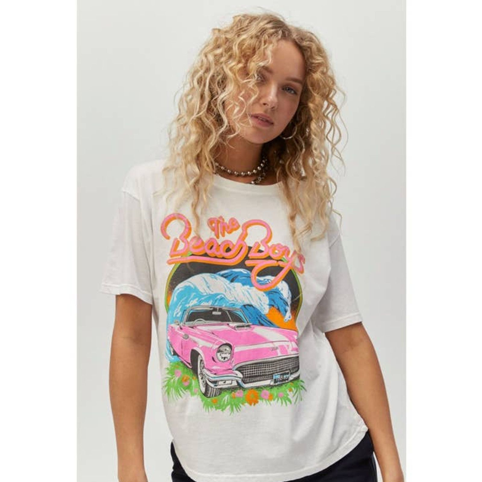 Daydreamer Daydreamer The Beach Boys Surf USA Boyfriend Tee XS White Size XS / US 0-2 / IT 36-38 - 1 Thumbnail