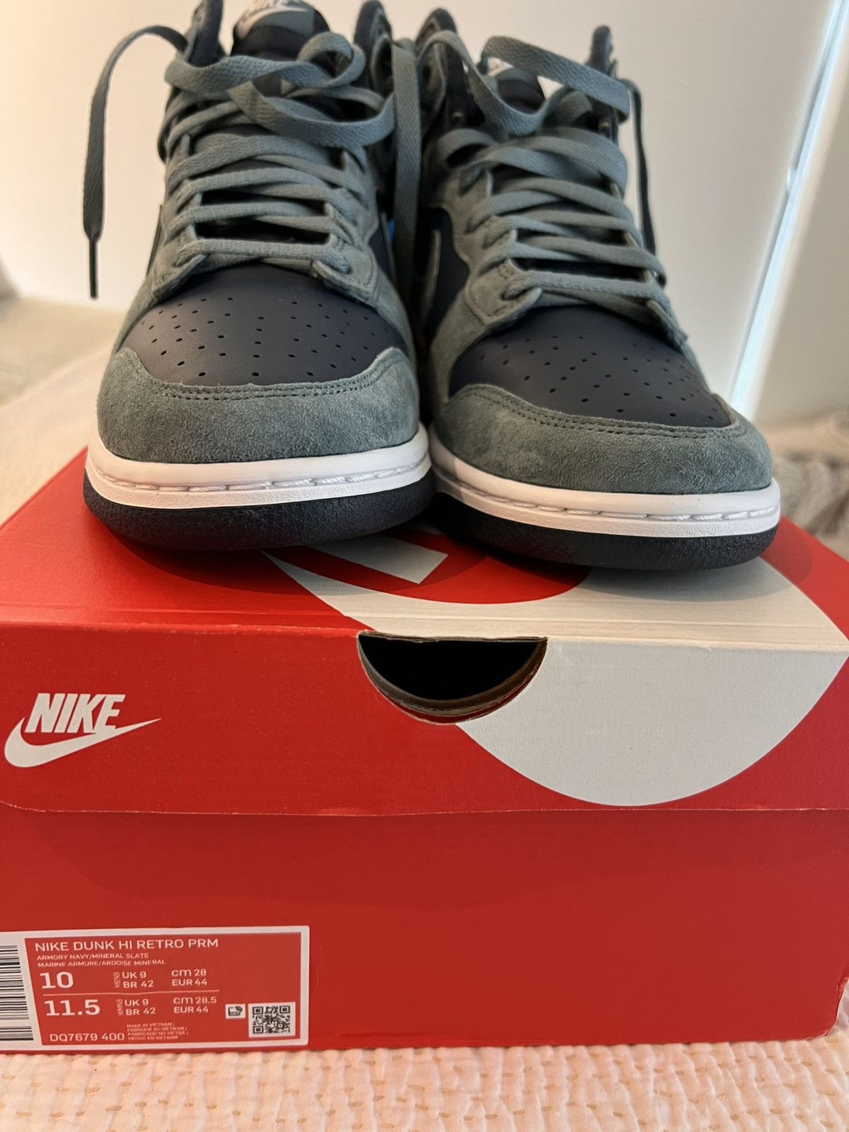 Nike Nike Blue Dunk Hi Retro Size US 10 / EU 43 - 5 Thumbnail