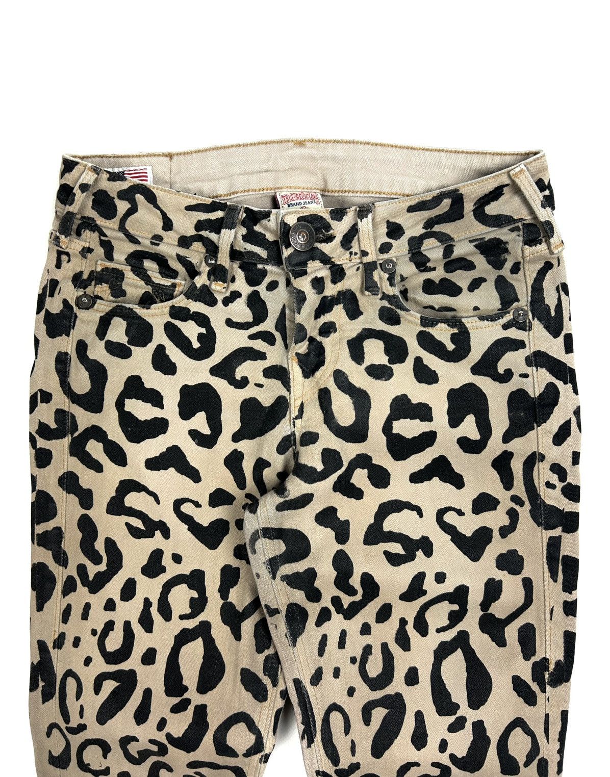 True Religion rare True Religion Leopard Jeans Skinny Made In USA Y2K Size 25" / US 0 / IT 36 - 7 Thumbnail