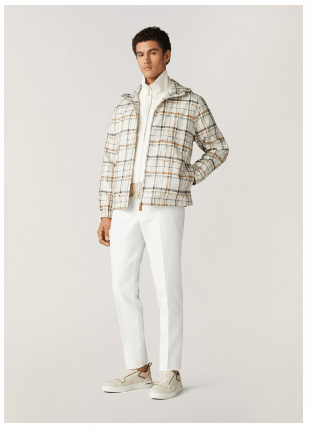 Loro Piana o1srvl11e0424 Alicudi Hooded Bomber in Multicolor Size US M / EU 48-50 / 2 - 4 Thumbnail