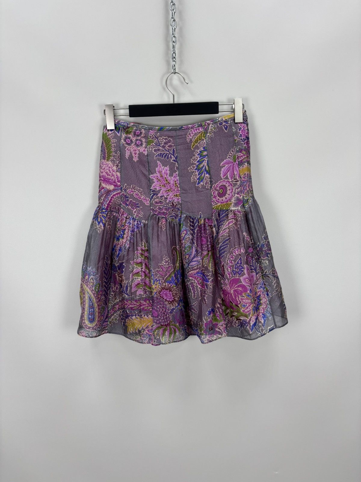 Etro Womens silk skirt ETRO Size 40 Color Multicolor Size 27" / US 4 / IT 40 - 1 Thumbnail