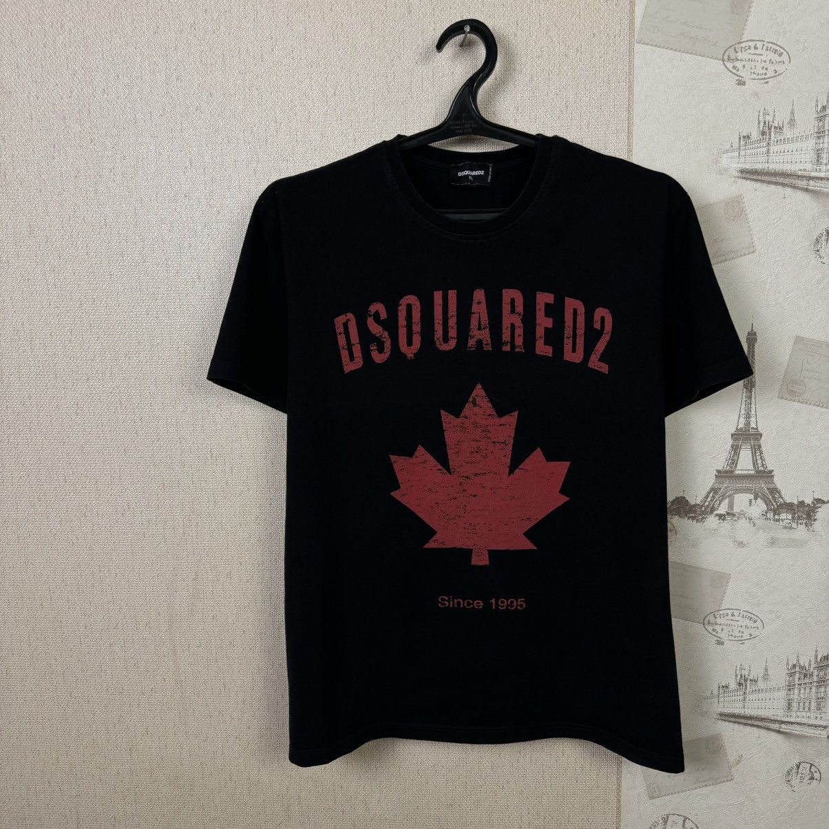 Dsquared2 Dsquared2 T shirt Logo Black Men XL Luxury Streetwear Size US XL / EU 56 / 4 - 4 Thumbnail
