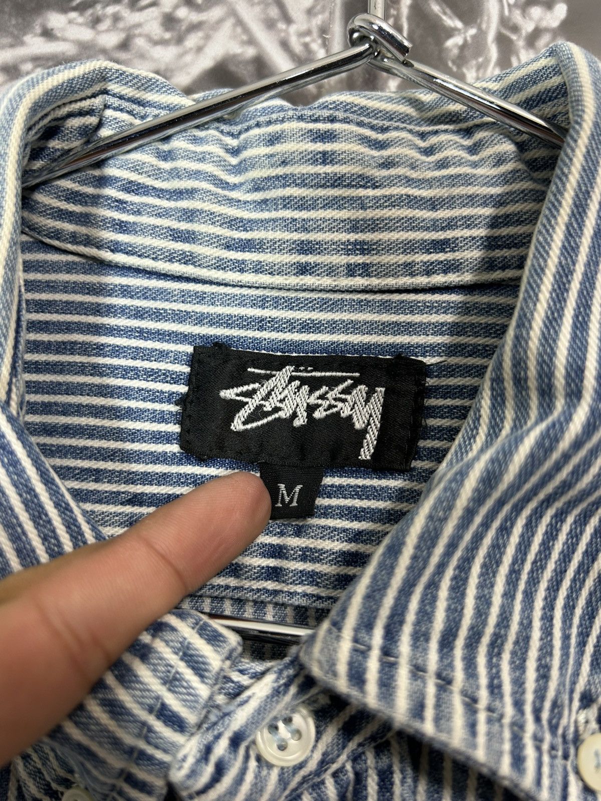 Stussy STUSSY DENIM SHIRT 1980’s RARE Size US M / EU 48-50 / 2 - 7 Thumbnail