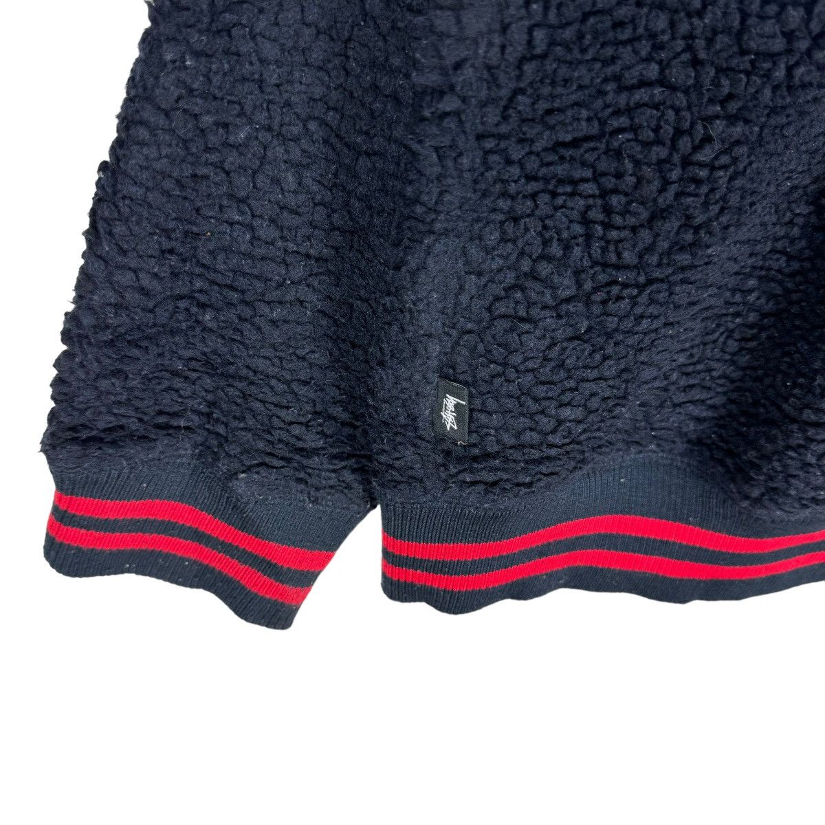 Stussy ☀️STUSSY FLEECE DEEP PILE VARSITY SNAP BUTTON JACKET Size US L / EU 52-54 / 3 - 6 Thumbnail