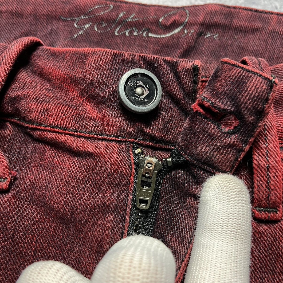 G-Star Vintage G-Star Raw Red Denim Tavi Mini Skirt Y2K Streetwear Size 30" / US 8 / IT 44 - 4 Thumbnail