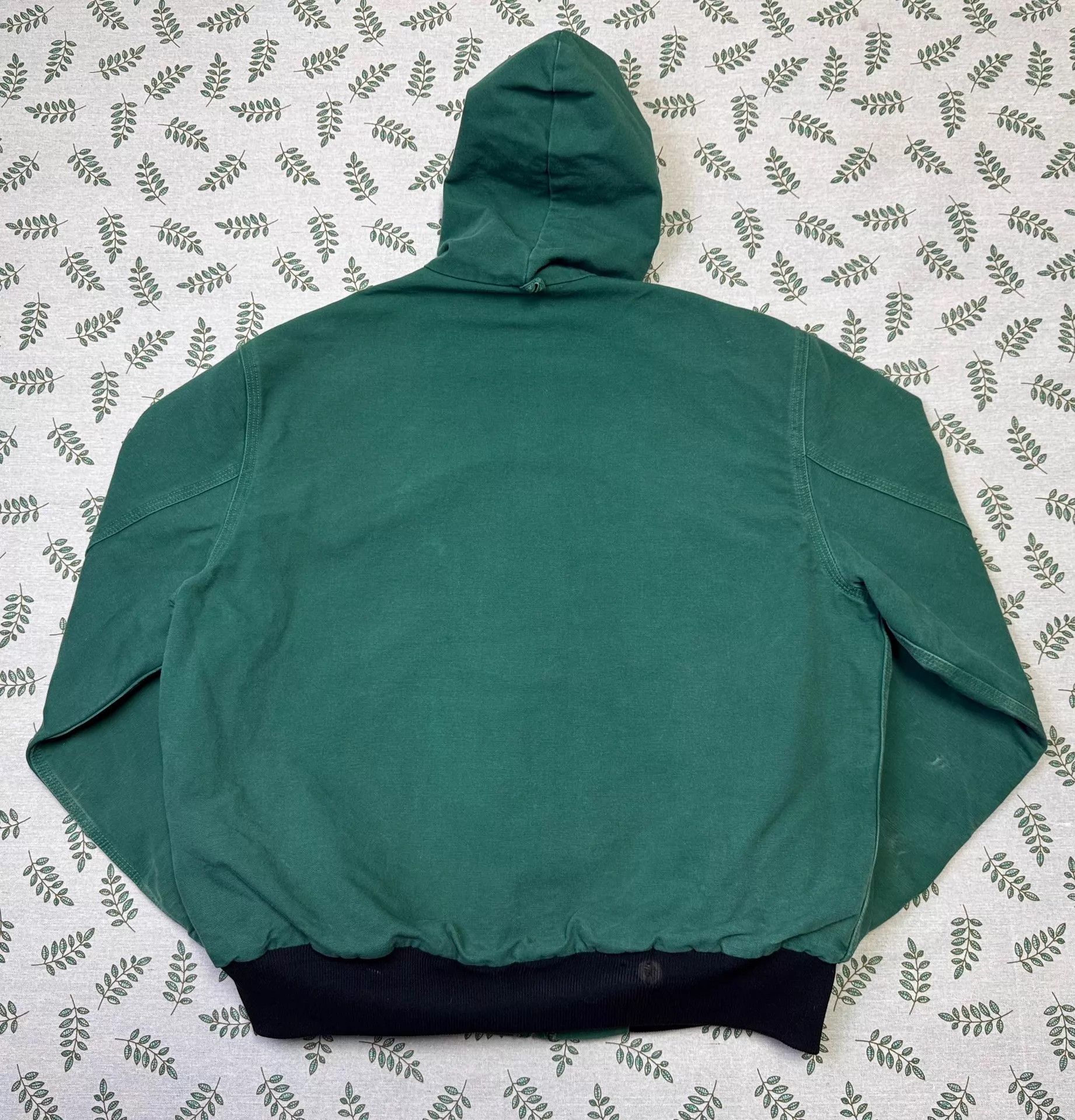 Carhartt Carhartt JR458 Hooded Work Jacket Cactus Green XL Vintage Size US XL / EU 56 / 4 - 5 Thumbnail