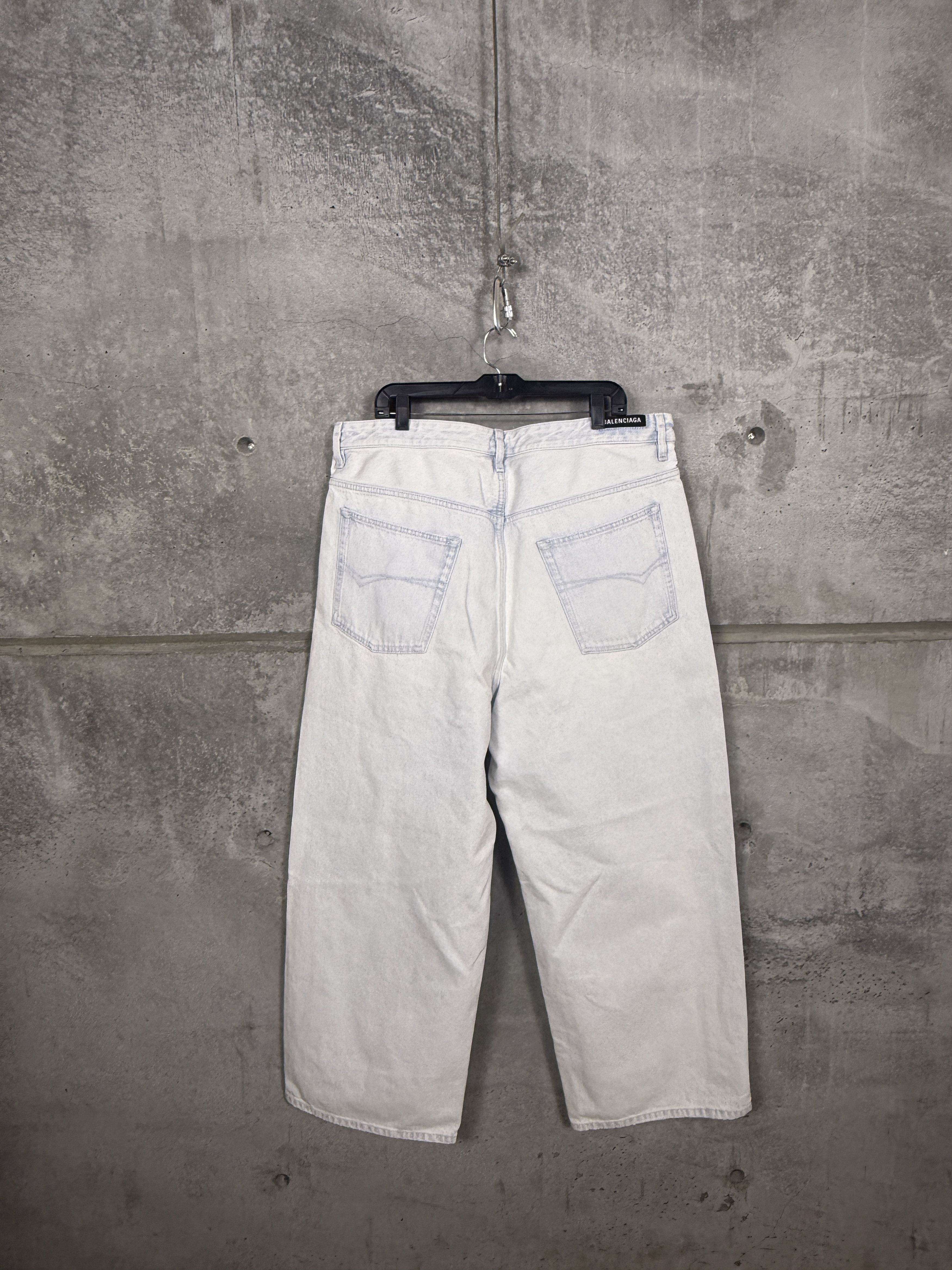 Balenciaga NWT $1850 BALENCIAGA L OVERSIZED BAGGY PANTS Size US 35 - 2 Thumbnail