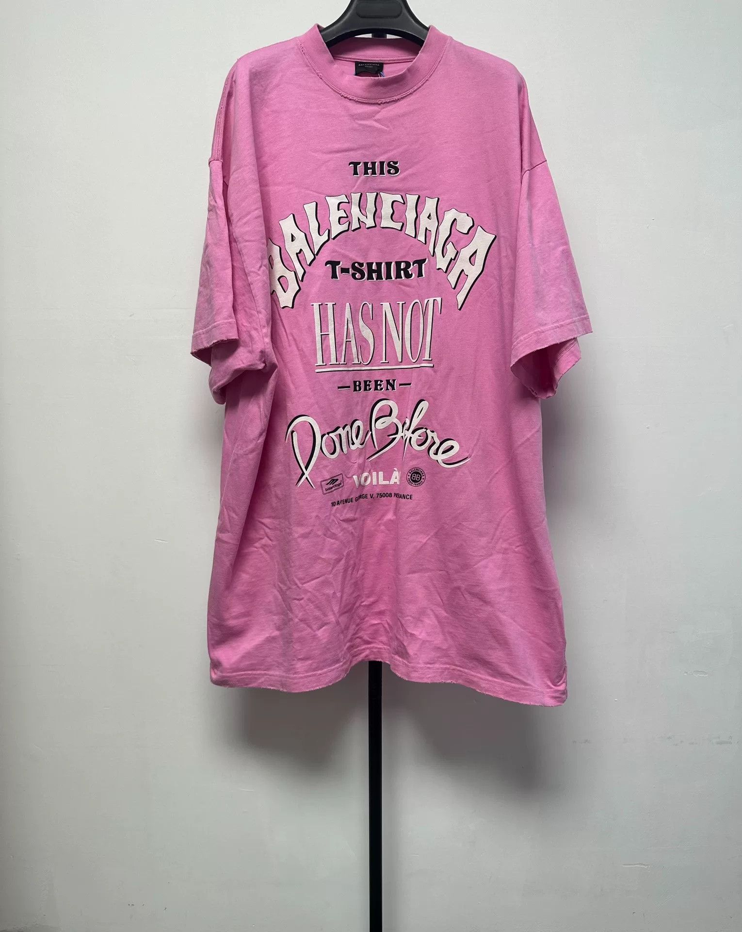 Balenciaga Balenciaga Letter Print Crewneck T-Shirt Size XL / US 12-14 / IT 48-50 - 1 Thumbnail