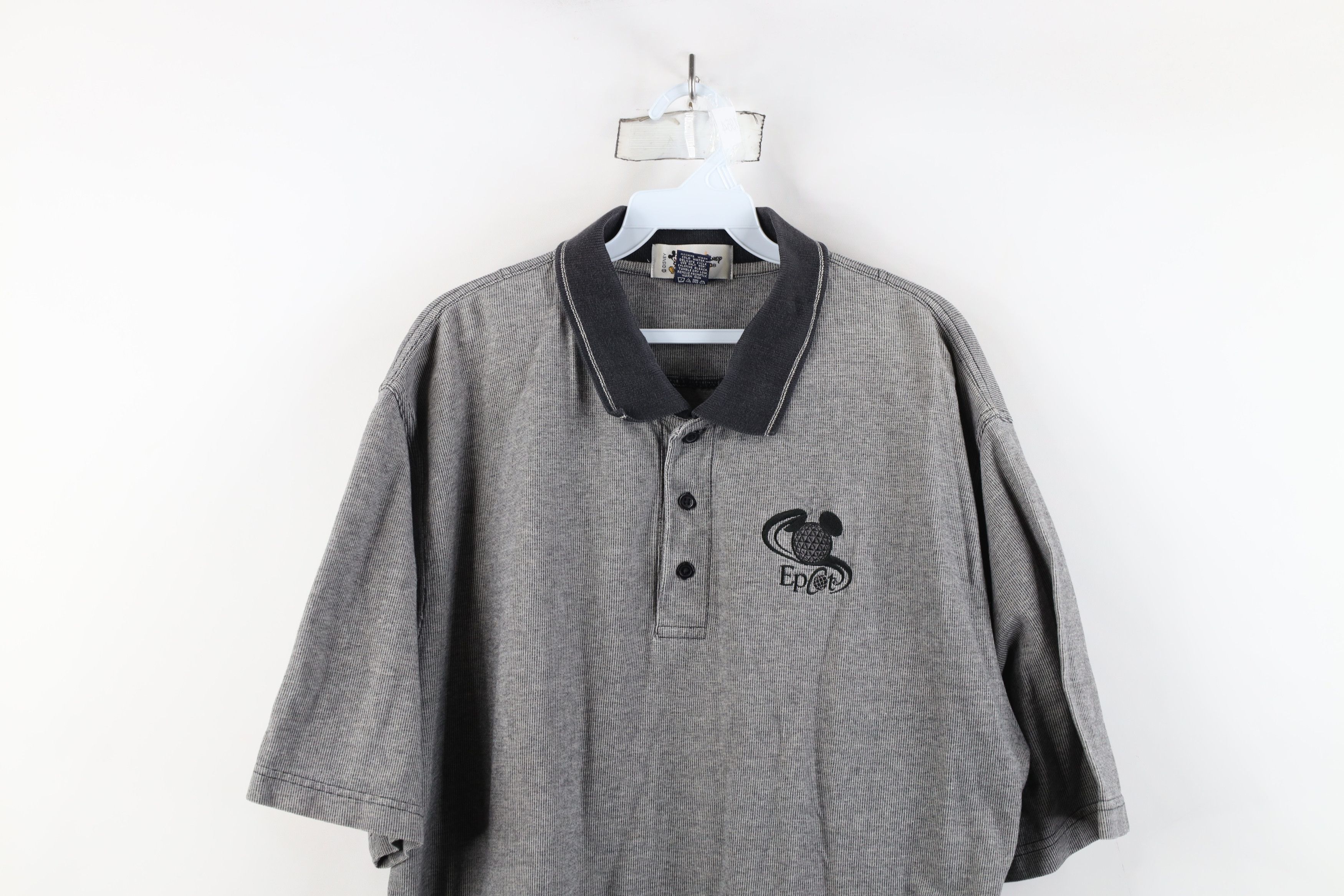 Disney × Vintage Vintage 90s Disney Spell Epcot Center Collared Polo Shirt Size US XL / EU 56 / 4 - 2 Thumbnail