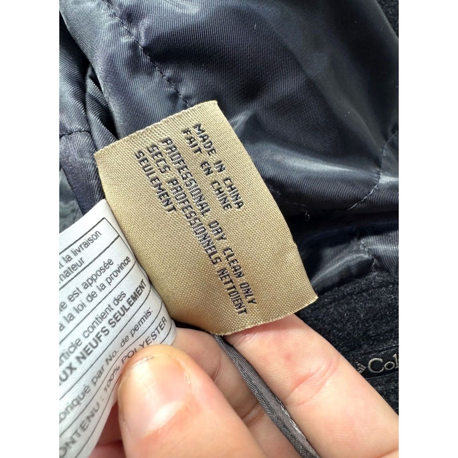 Vintage Columbia Mens Bomber Jacket Wool Blend Gray L Zipper Front Pockets Outdoor Winter Fall Spring Size US L / EU 52-54 / 3 - 5 Thumbnail