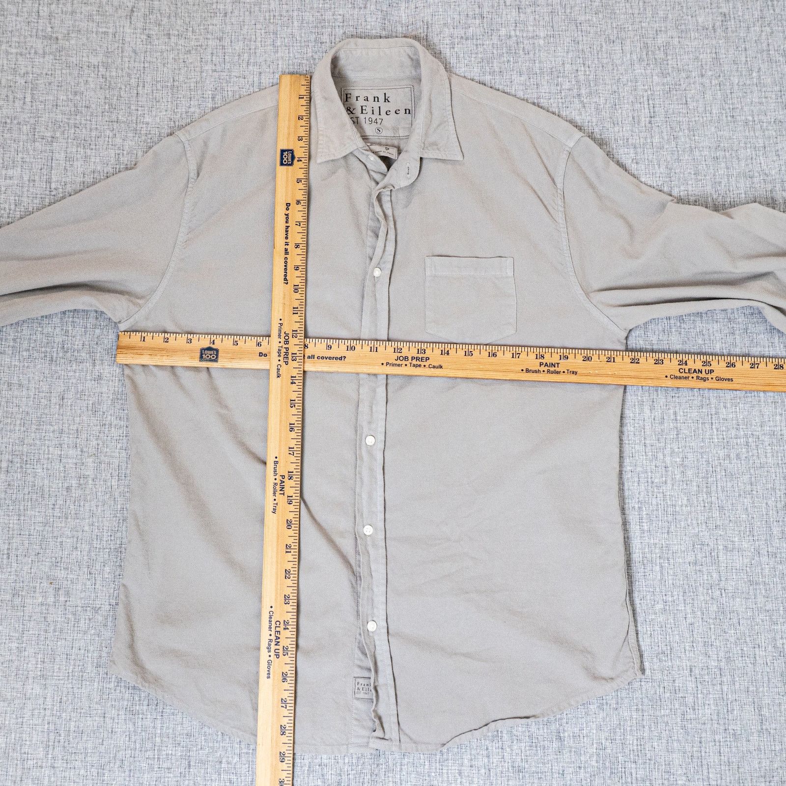 Frank & Eileen Frank & Eileen LUKE Button up Shirt Gray Italian Cotton S Size US S / EU 44-46 / 1 - 6 Thumbnail