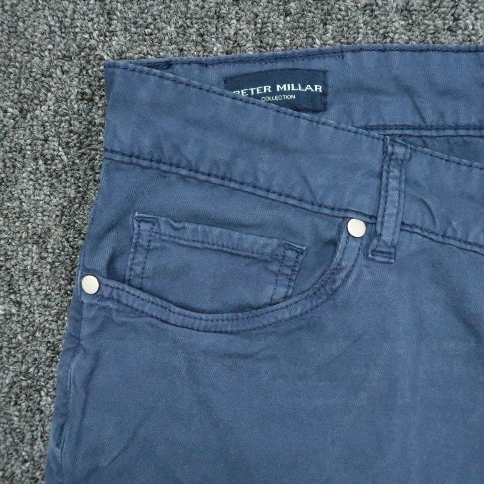 Peter Millar Peter Millar Pants Mens 36x28 Blue Wayfare Chino Stretch 5 Pocket Trouser Size US 36 / EU 52 - 3 Thumbnail
