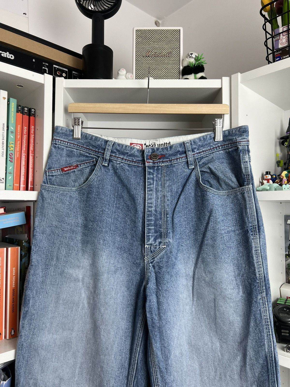 Ecko Unltd. × Vintage VIntage y2k Ecko UNLTD baggy wide leg denim carpenter pants Size US 32 / EU 48 - 3 Thumbnail