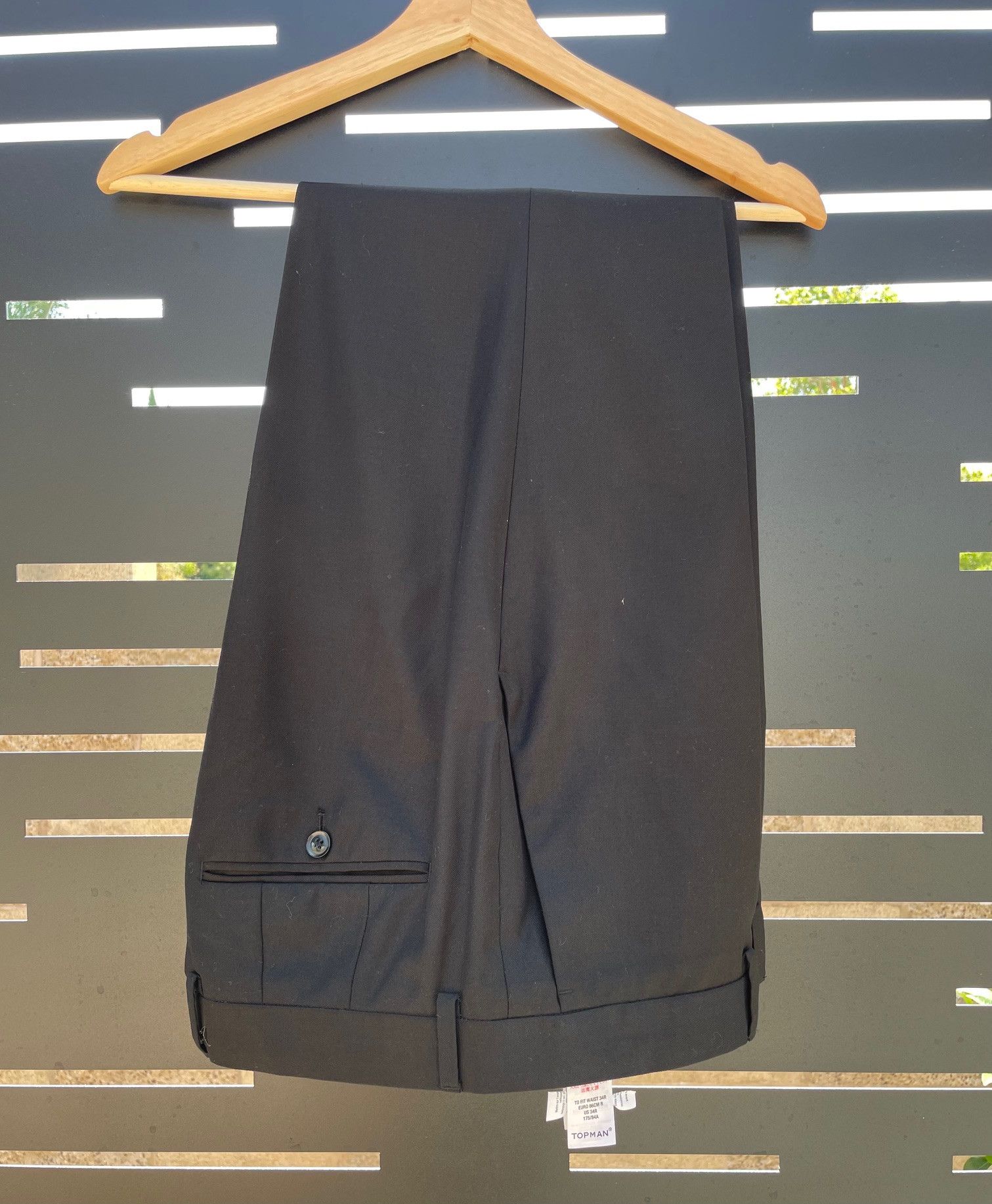 Topman Topman Black Slim Fit 3-Piece Suit 40R / 34R + 2 Vests Size 40R - 5 Thumbnail