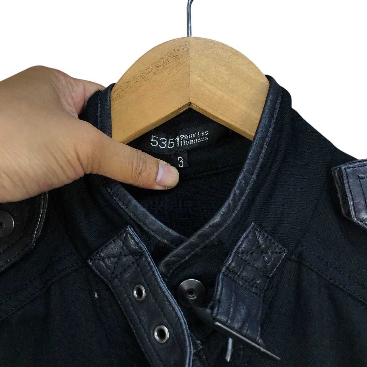 5351 POUR LES HOMMES 5351 Pour Les Hommes Pilot Bondage LGB Shirt Leather Trim Size US M / EU 48-50 / 2 - 8 Thumbnail