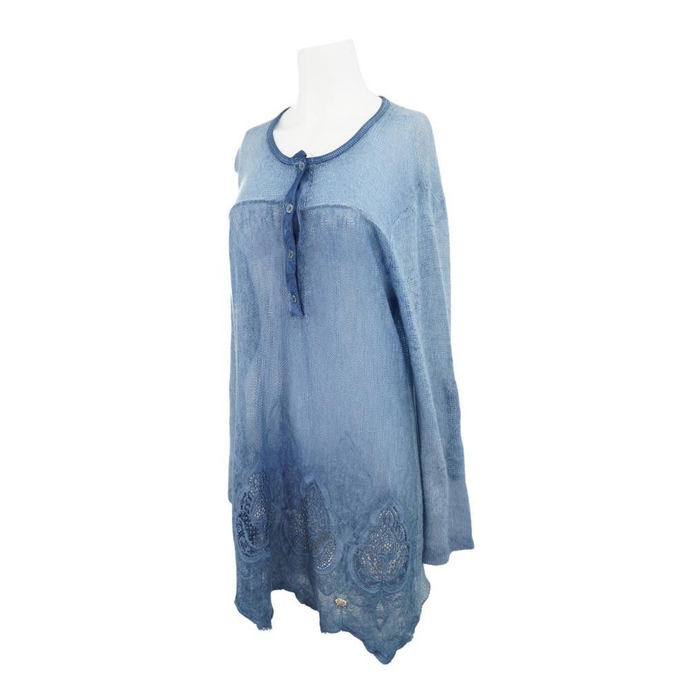 Roberto Cavalli NWT Roberto Cavelli Blue Long Sleeve Sweater Size L / US 10 / IT 46 - 1 Thumbnail