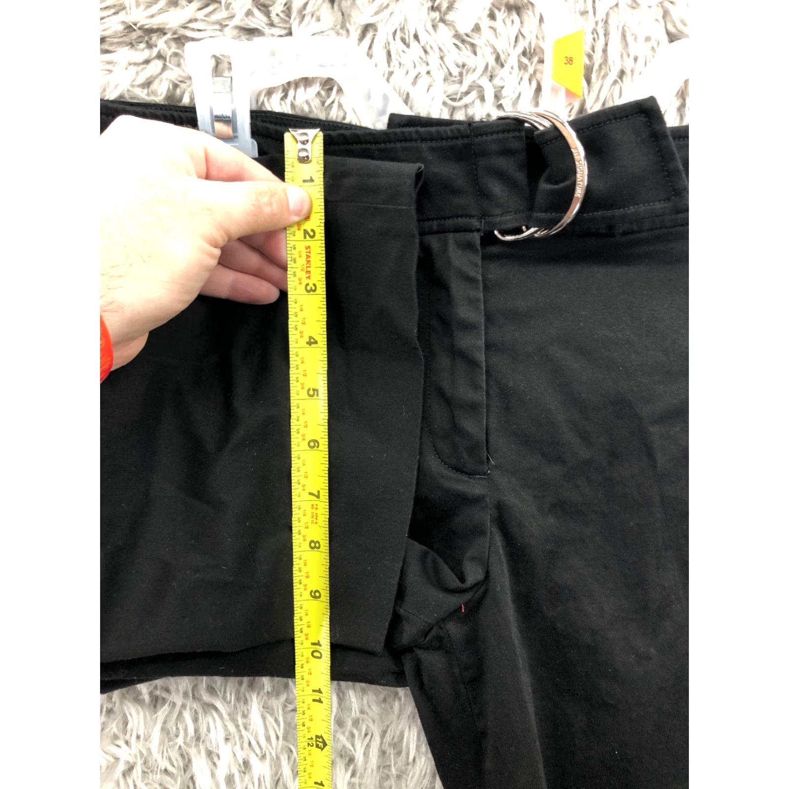 Jones New York Jones New York Wide Leg Capri Pants 8P Petite Womens Black Capris Pants Wool? Polyester? Size 30" / US 8 / IT 44 - 4 Thumbnail