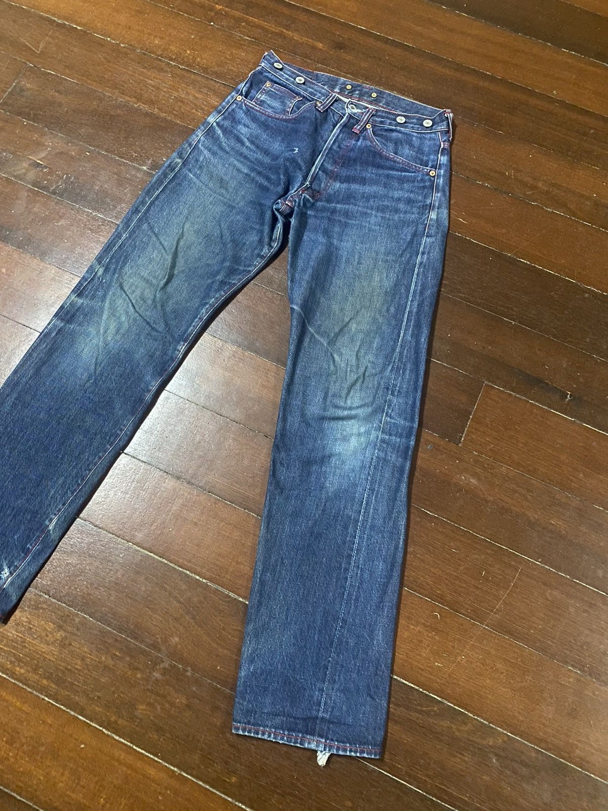 Studio D'Artisan studio d'artisan 480 tokushima denim selvedge distressed Size US 30 / EU 46 - 4 Thumbnail