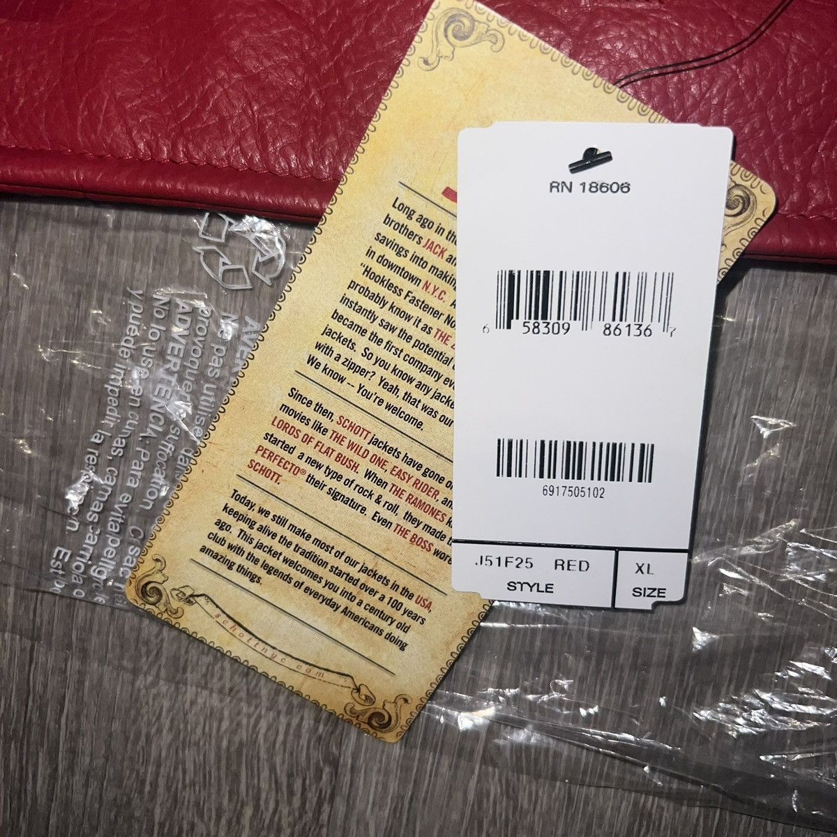 Schott × Supreme Supreme Number (N)ine Schott Perfecto Leather Jacket Red XL Size US XL / EU 56 / 4 - 6 Thumbnail