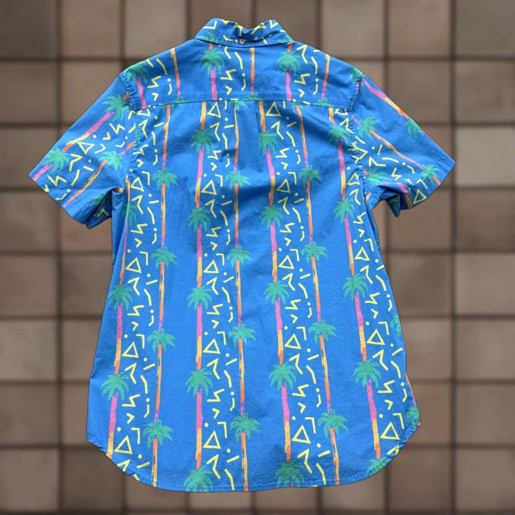 Chubbies Chubbies Shirt Mens M Blue Palm Tree Tropical Short Sleeve Button Up Size US M / EU 48-50 / 2 - 1 Thumbnail
