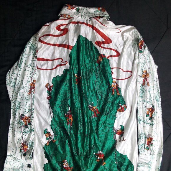 Other Vintage Monticello Mountain Climbers Disco Polyester Shirt Size US L / EU 52-54 / 3 - 6 Thumbnail
