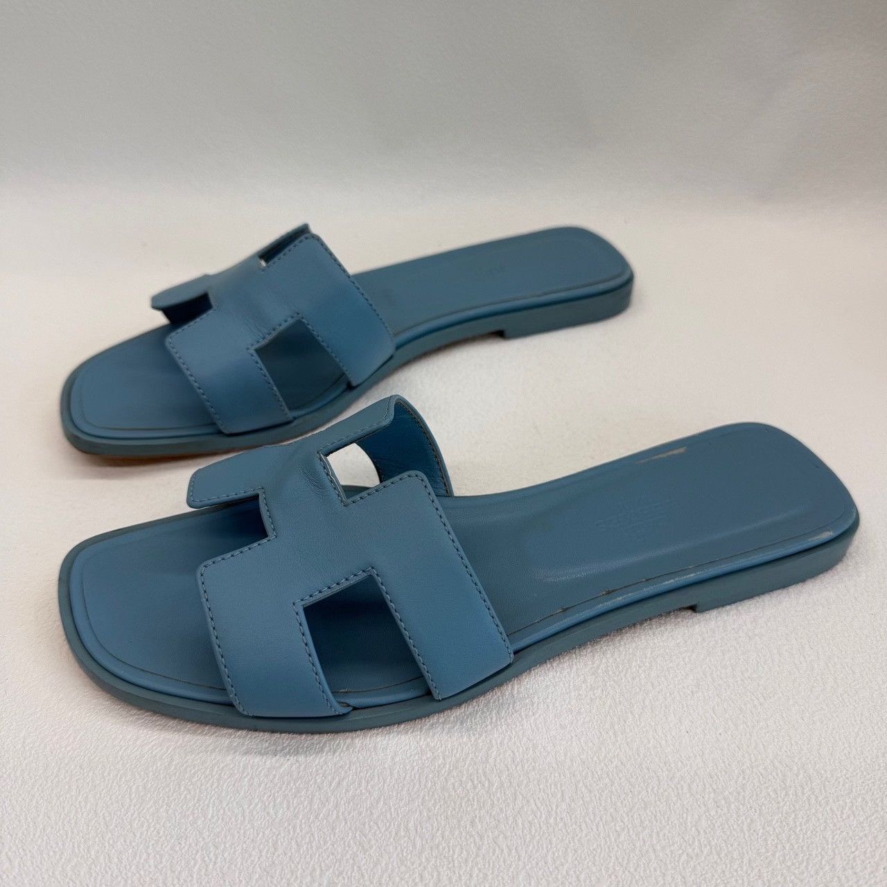 Hermes Hermes Blue Sandals us_7-5 Women Size US 7.5 / IT 37.5 - 1 Thumbnail