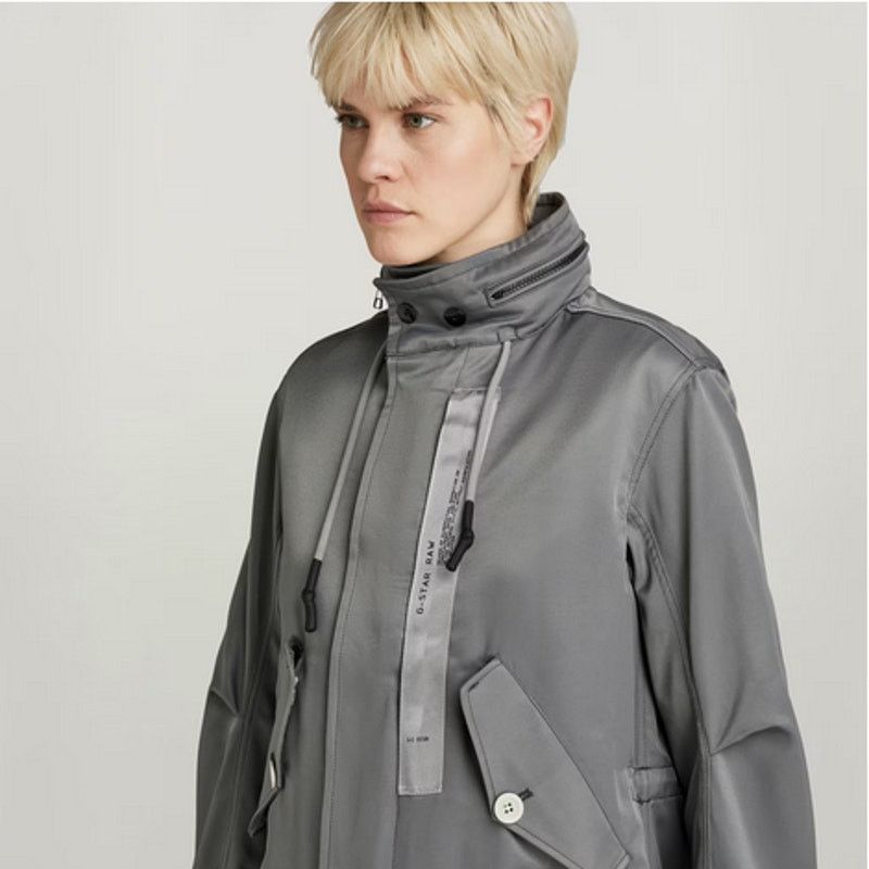 G-Star G-Star Raw Fishtail Parka Size L Granite NWT Size L / US 10 / IT 46 - 4 Thumbnail