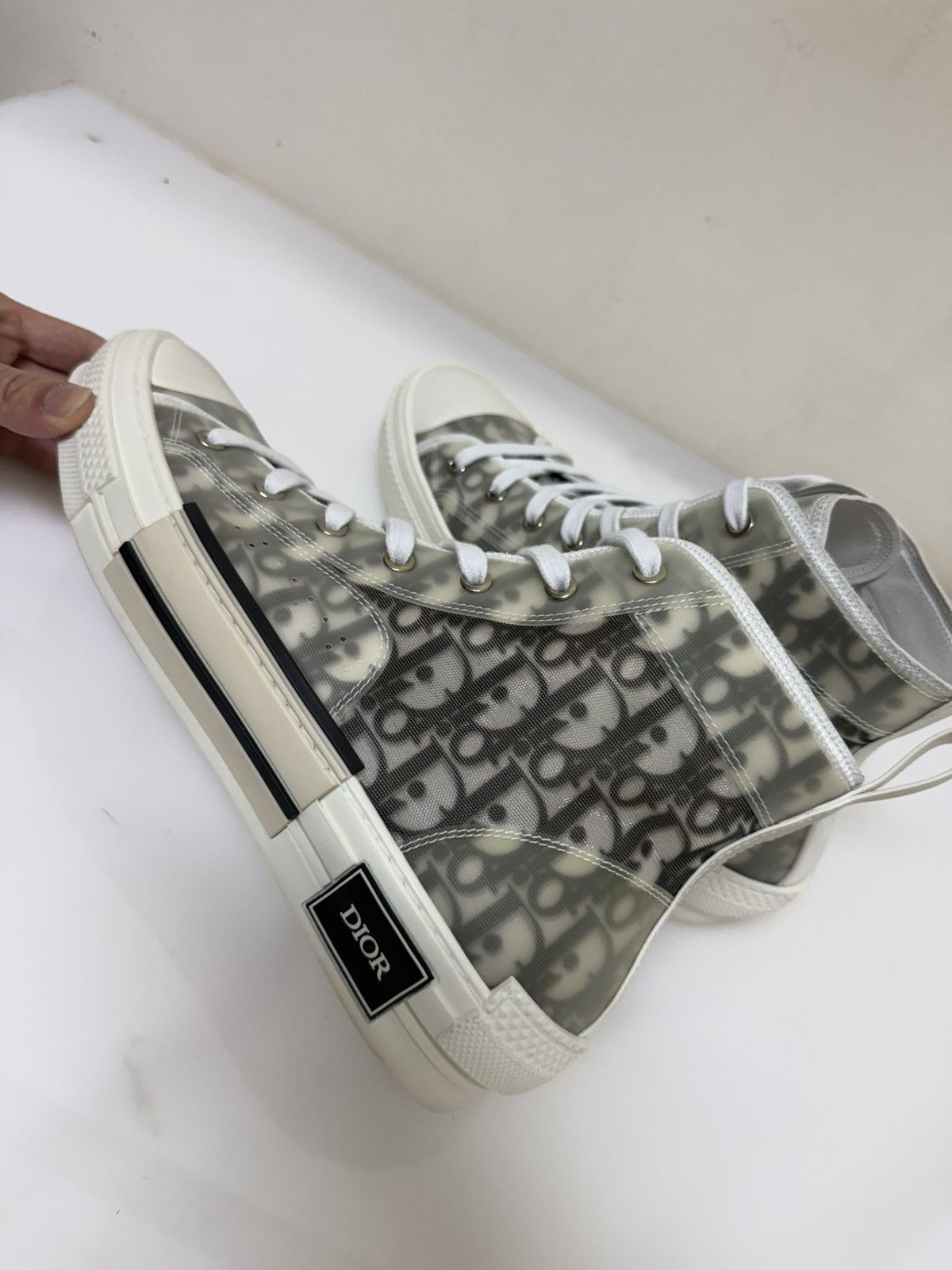 Dior Dior High Top Logo Oblique Size US 10 / EU 43 - 14 Thumbnail