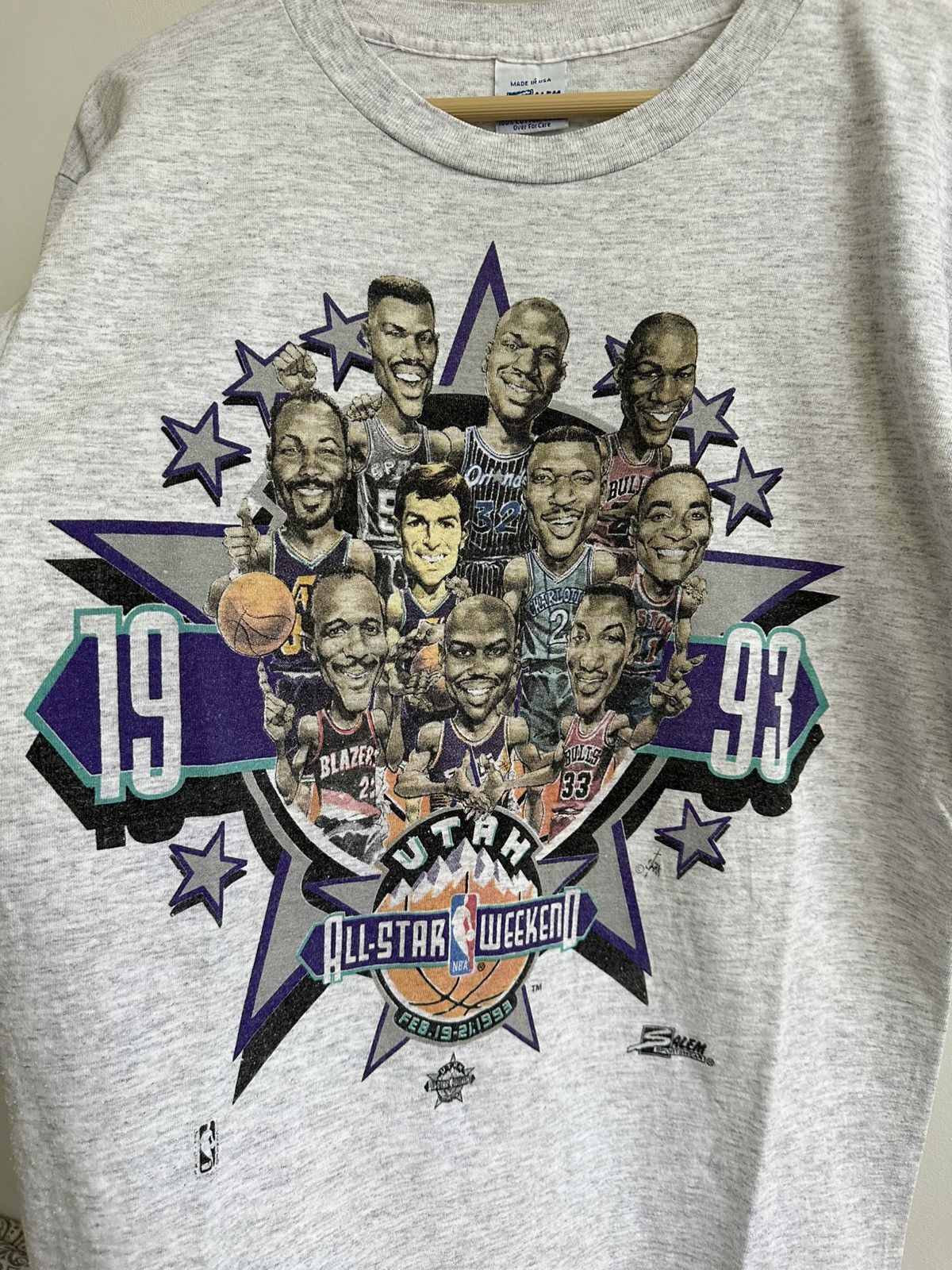 NBA × Rap Tees × Vintage Vintage 90’s NBA Allstar Weekend UTAH Rap Tees USA Size US M / EU 48-50 / 2 - 1 Thumbnail