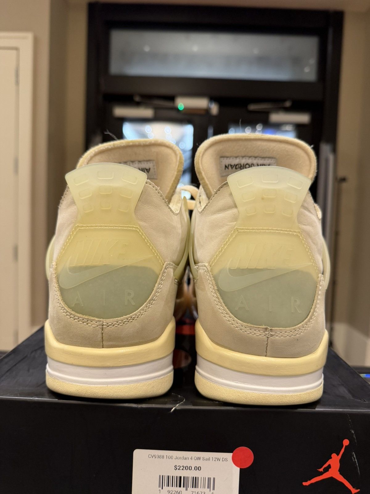 Jordan Brand Jordan 4 Retro ‘Off-White Sail’ Size US 10.5 / EU 43-44 - 3 Thumbnail