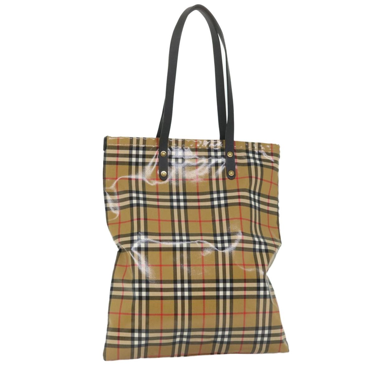 Burberry Burberry Nova Check Tote Canvas and Leather Size ONE SIZE - 1 Thumbnail