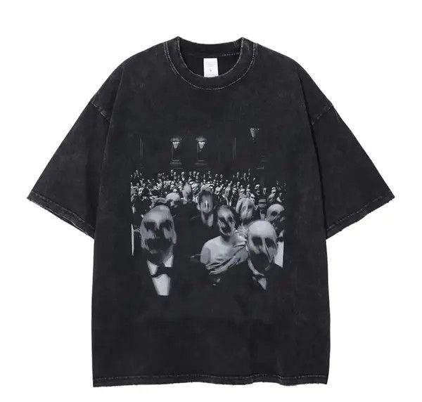 VIBE Oversized Gothic Printed T-Shirt Size US XL / EU 56 / 4 - 1 Thumbnail